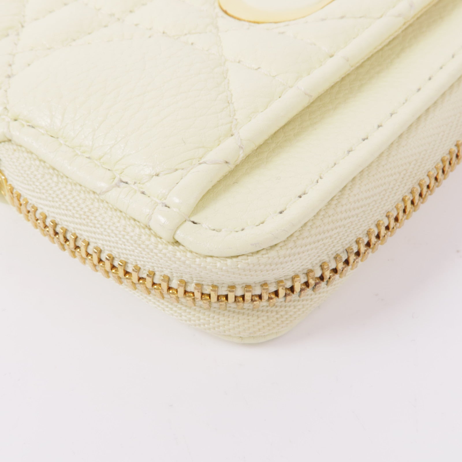 Dior 【激減優惠】牛皮皮革Caro Lavender金扣零錢包