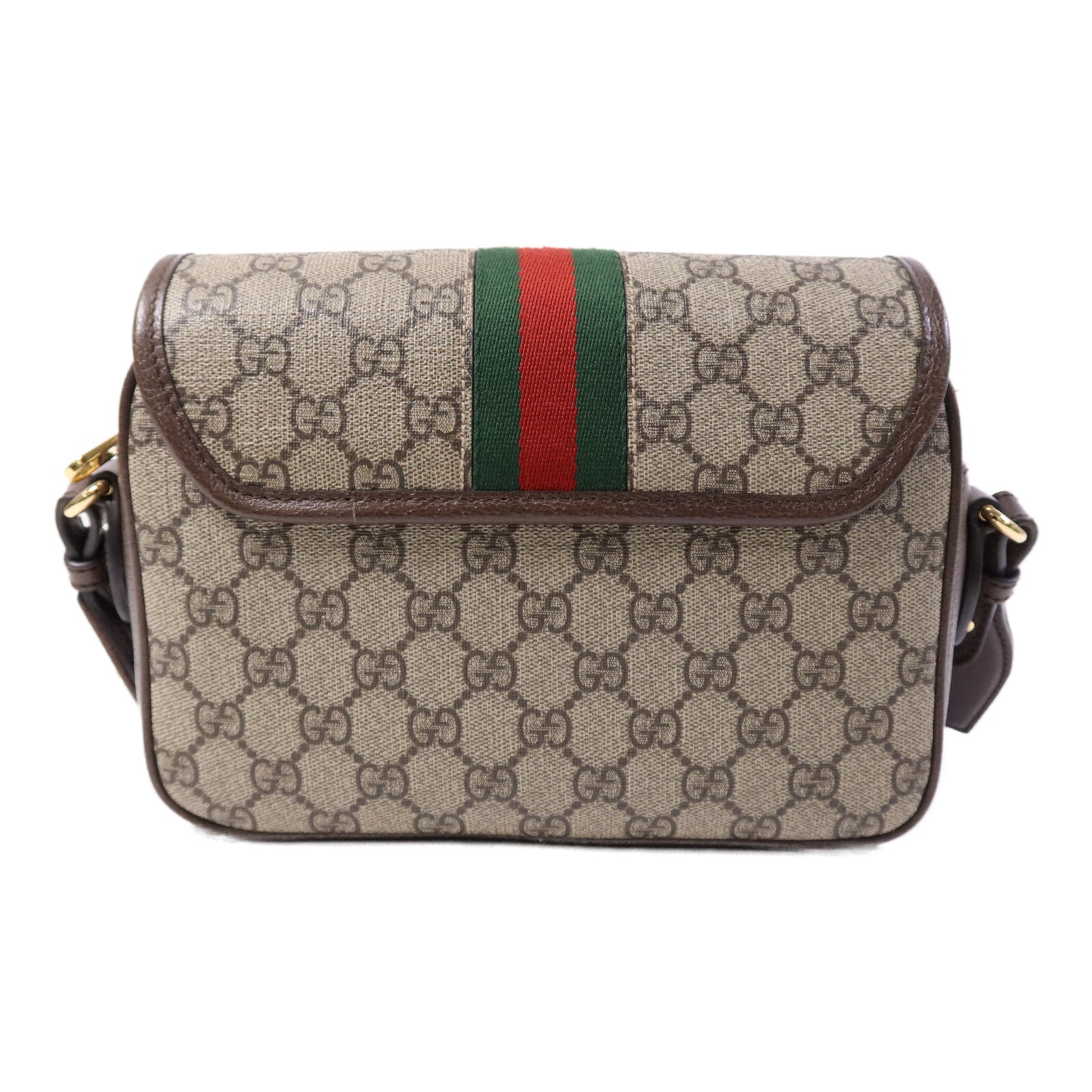 GUCCI 【激減優惠】塗層帆布Ophidia GG金扣肩背袋