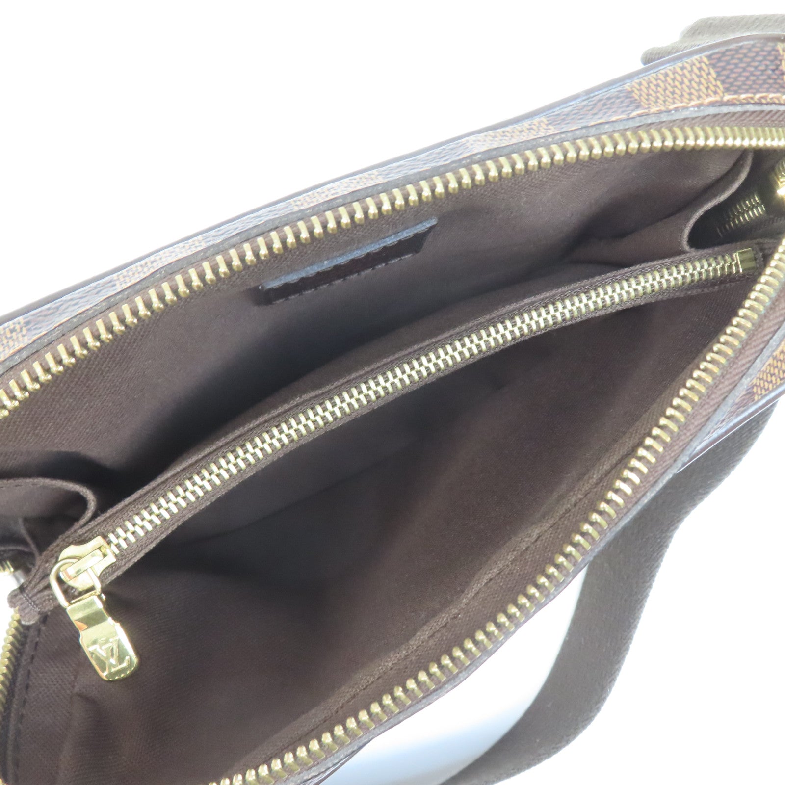 LOUIS VUITTON Damier Brooklyn Bum Bag金扣腰包啡色
