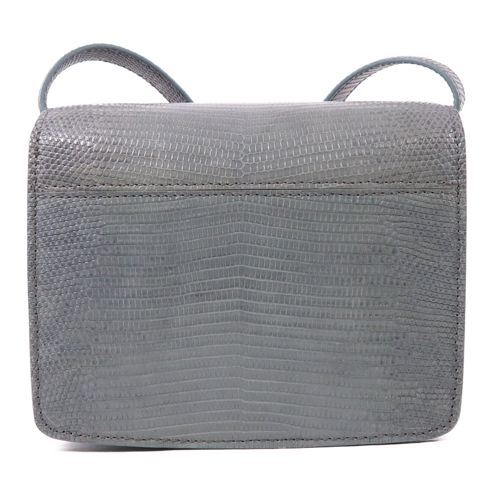 CELINE 蜥蝪皮革Teen Classic Box金扣肩背袋