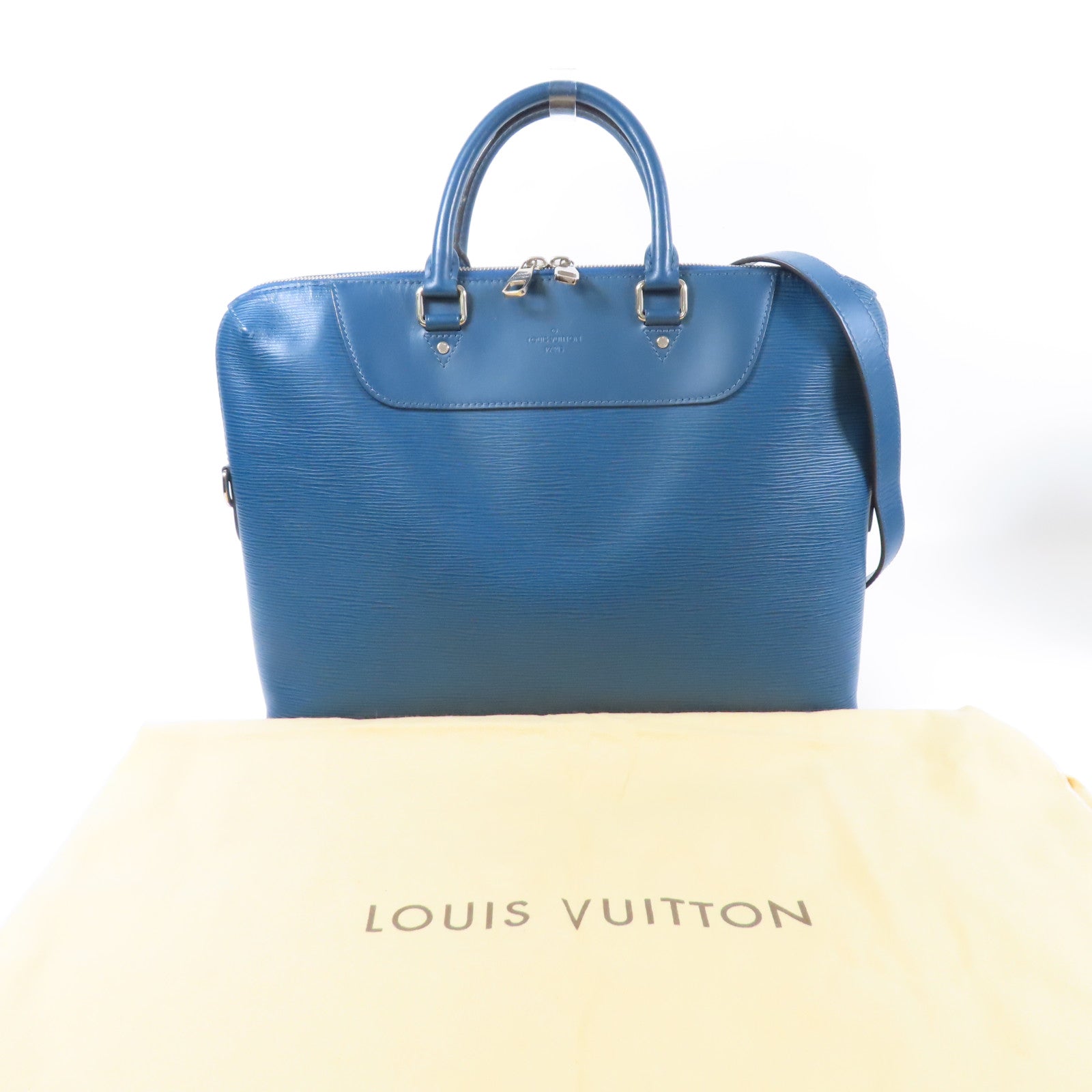 LOUIS VUITTON 【激減優惠】Epi Porte Documents Jour銀扣手挽肩背兩用袋
