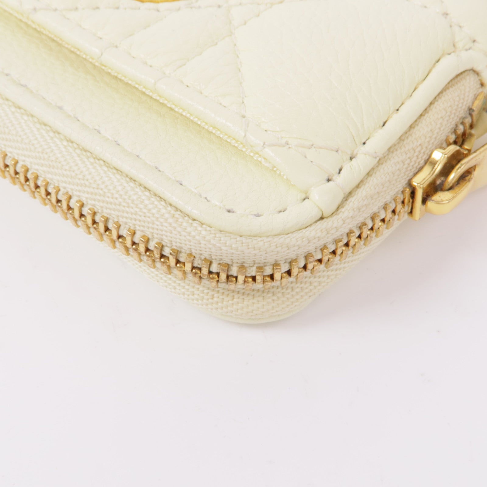 Dior 牛皮皮革Caro Lavender金扣零錢包