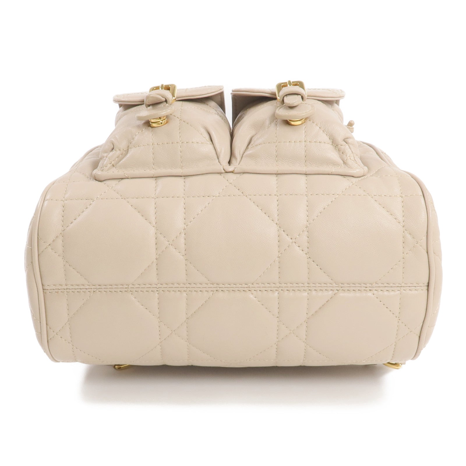 Dior 羊皮皮革Caro Backpack金扣背包