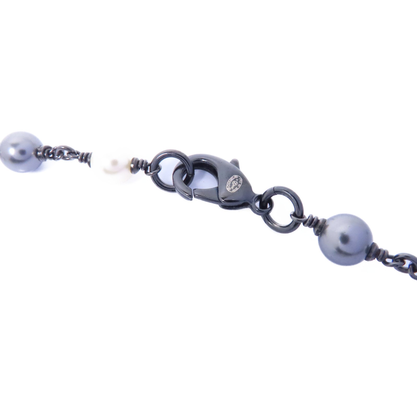 CHANEL 【激減優惠】金屬Necklace項鍊白色/銀色