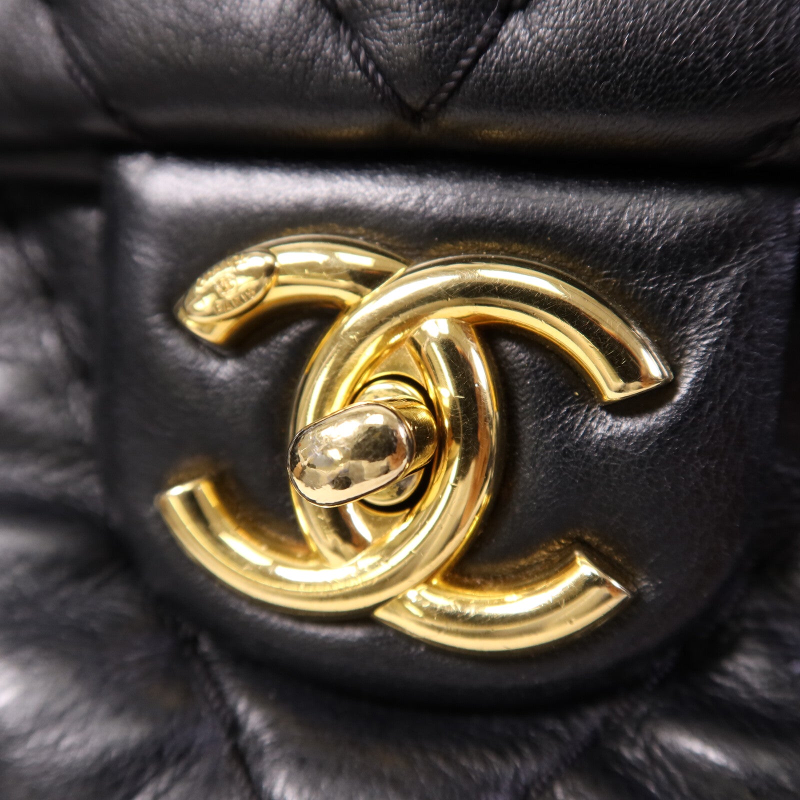 CHANEL 牛皮皮革Chain Shoulder Bag金扣鏈帶肩背袋