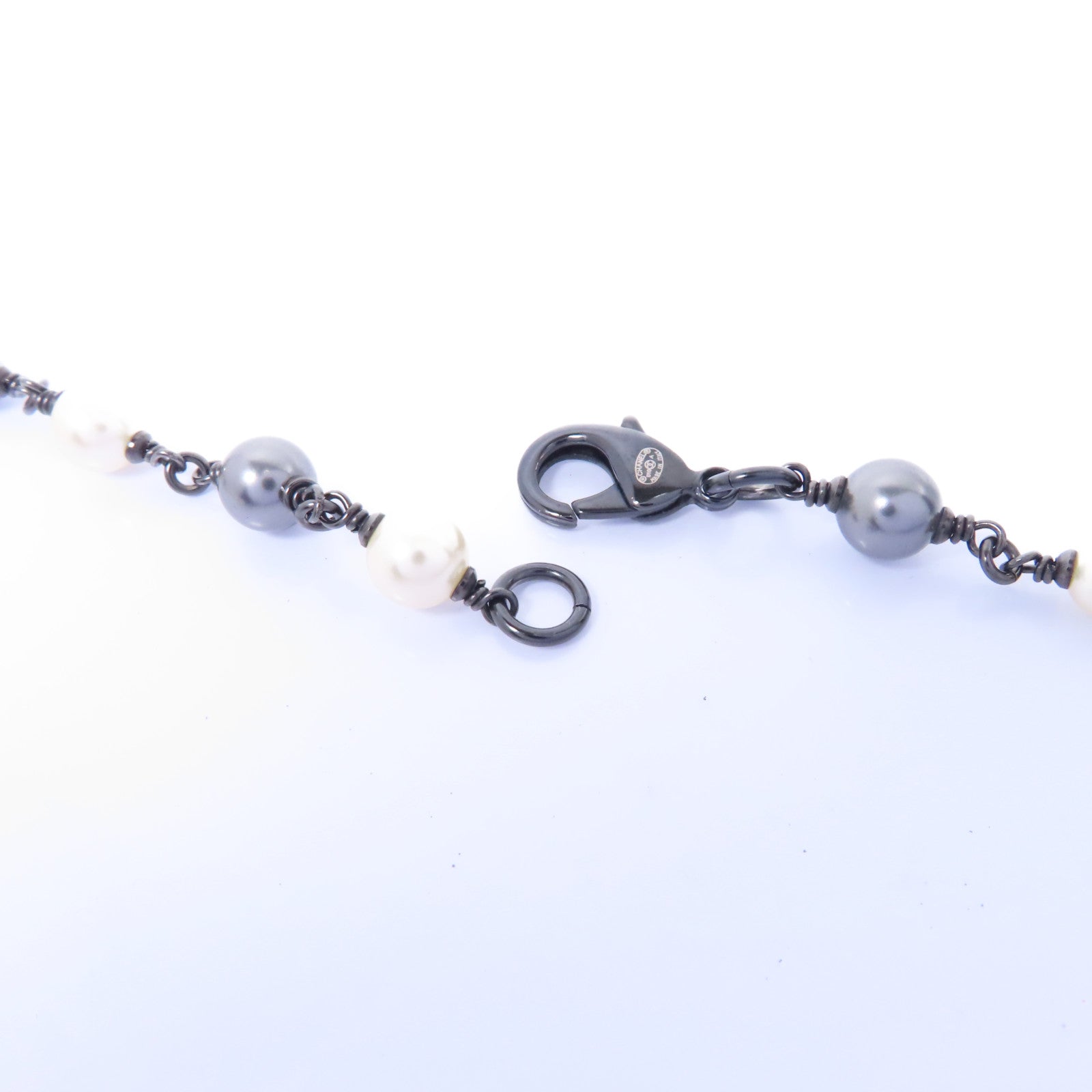CHANEL 【激減優惠】金屬Necklace項鍊白色/銀色