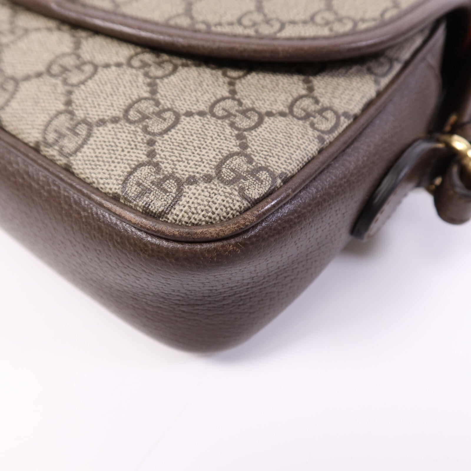 GUCCI 塗層帆布Ophidia GG金扣肩背袋