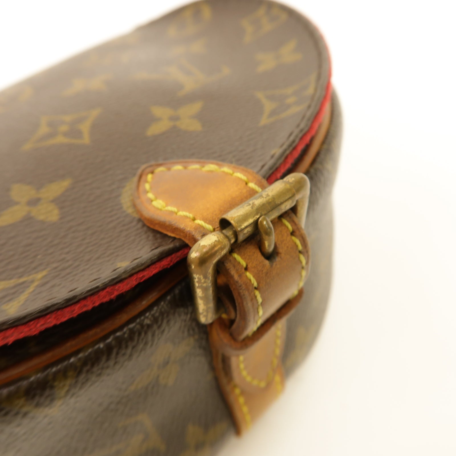 LOUIS VUITTON Monogram Tambourine金扣肩背袋棕色