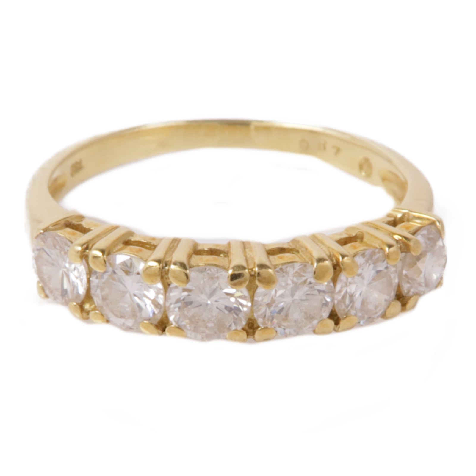 JEWELRY 【激減優惠】18K黃金Diamond Ring鑽石戒指US#5.5