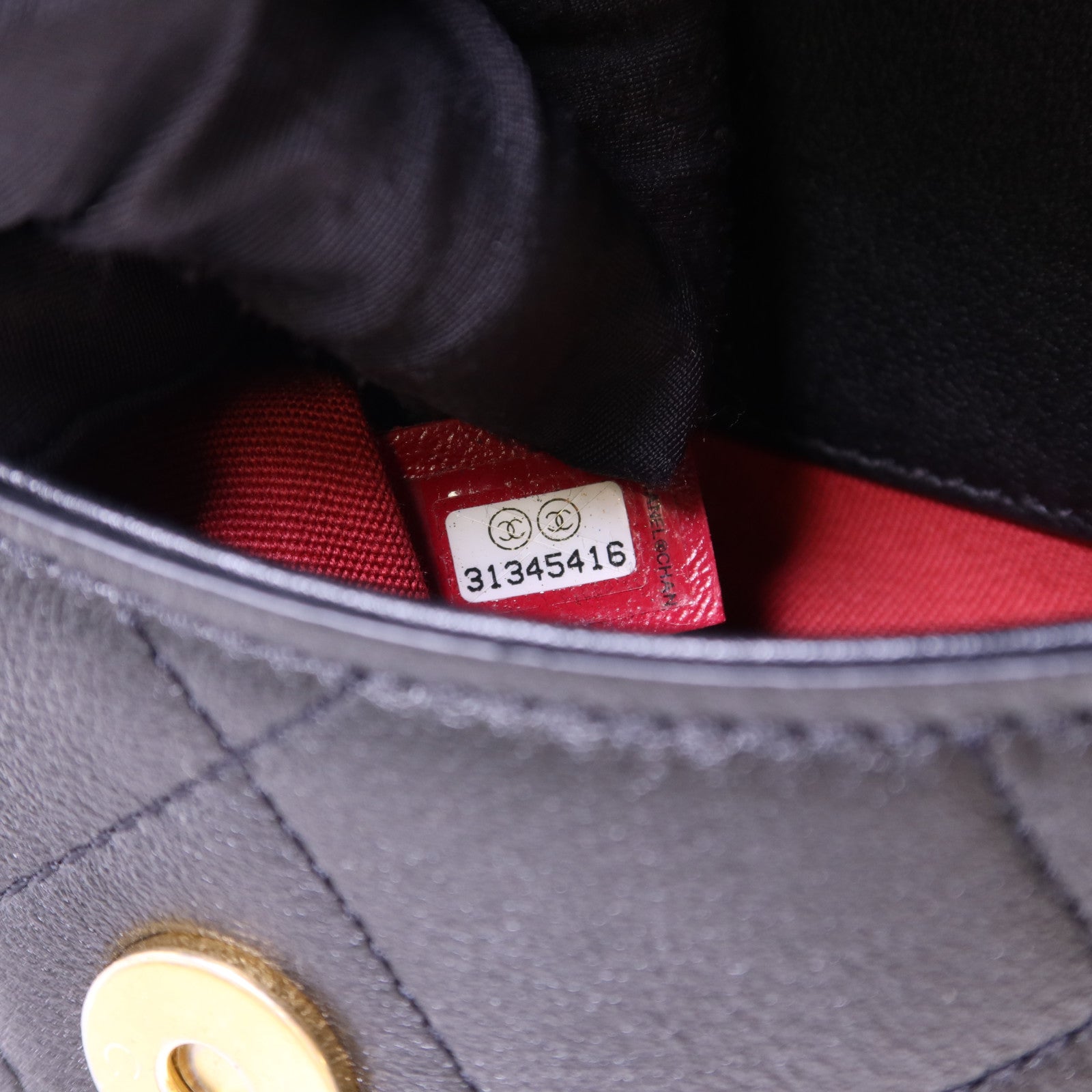 CHANEL 牛皮皮革Chain Shoulder Bag金扣鏈帶肩背袋
