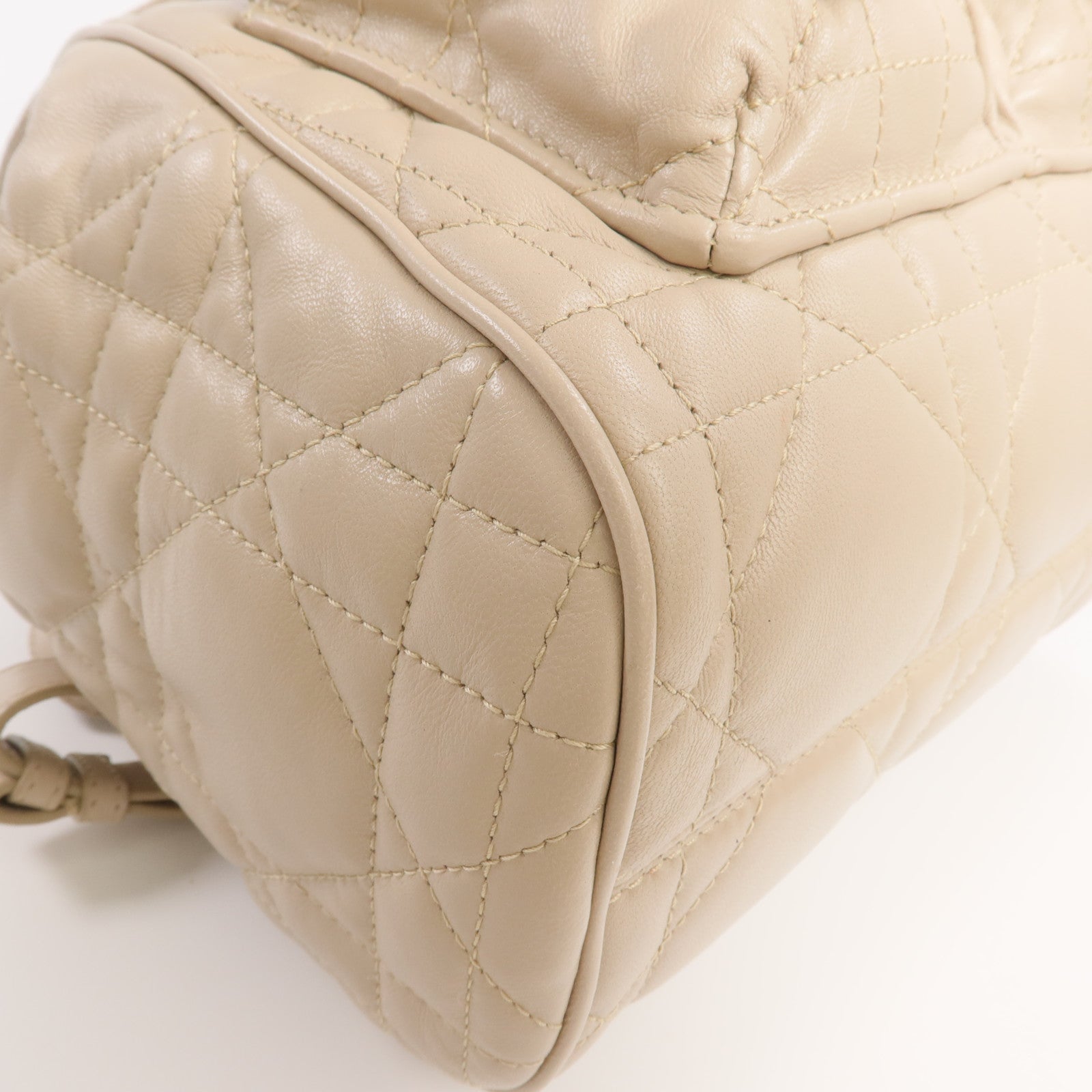 Dior 羊皮皮革Caro Backpack金扣背包