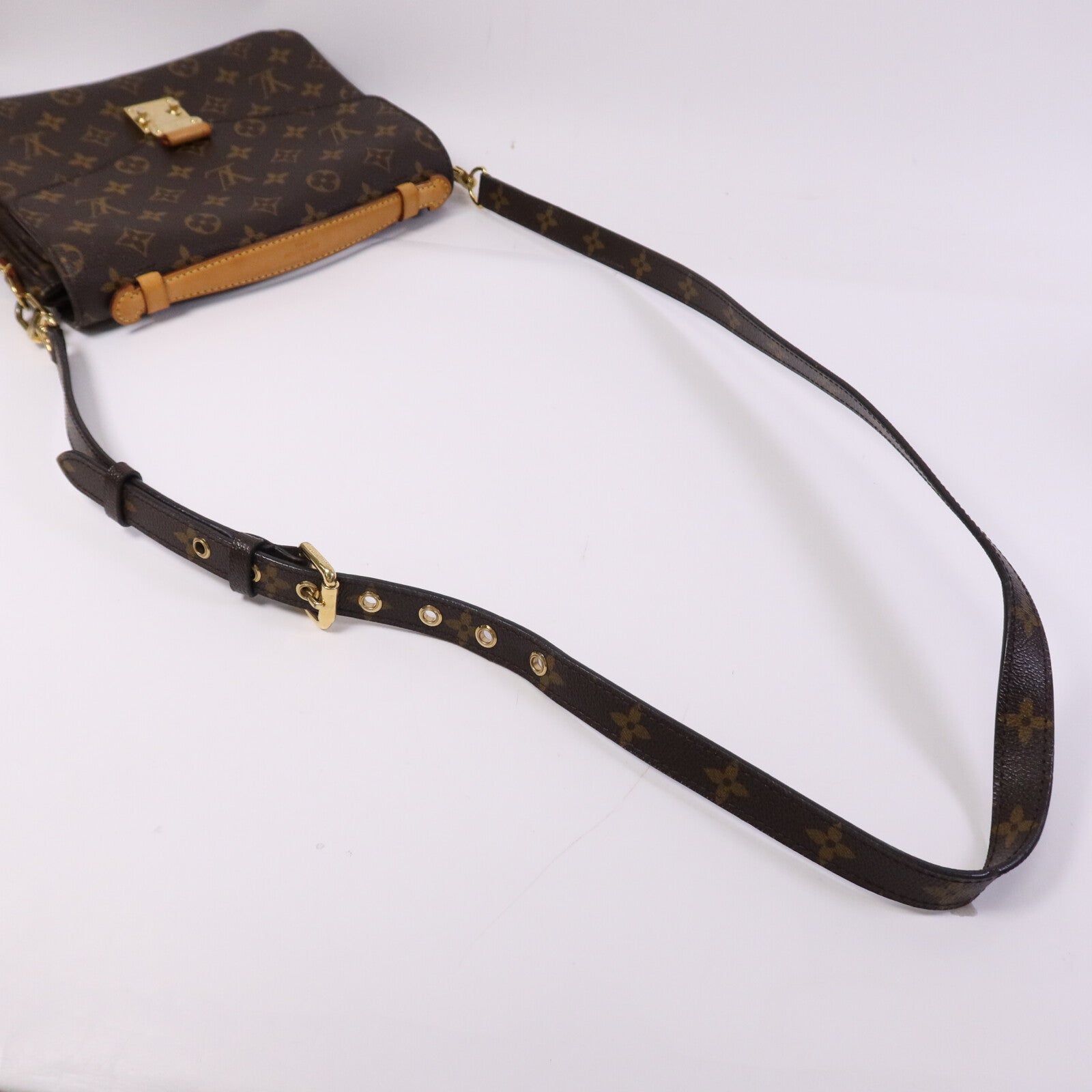 LOUIS VUITTON Monogram Pochette Metis MM金扣手挽肩背兩用袋