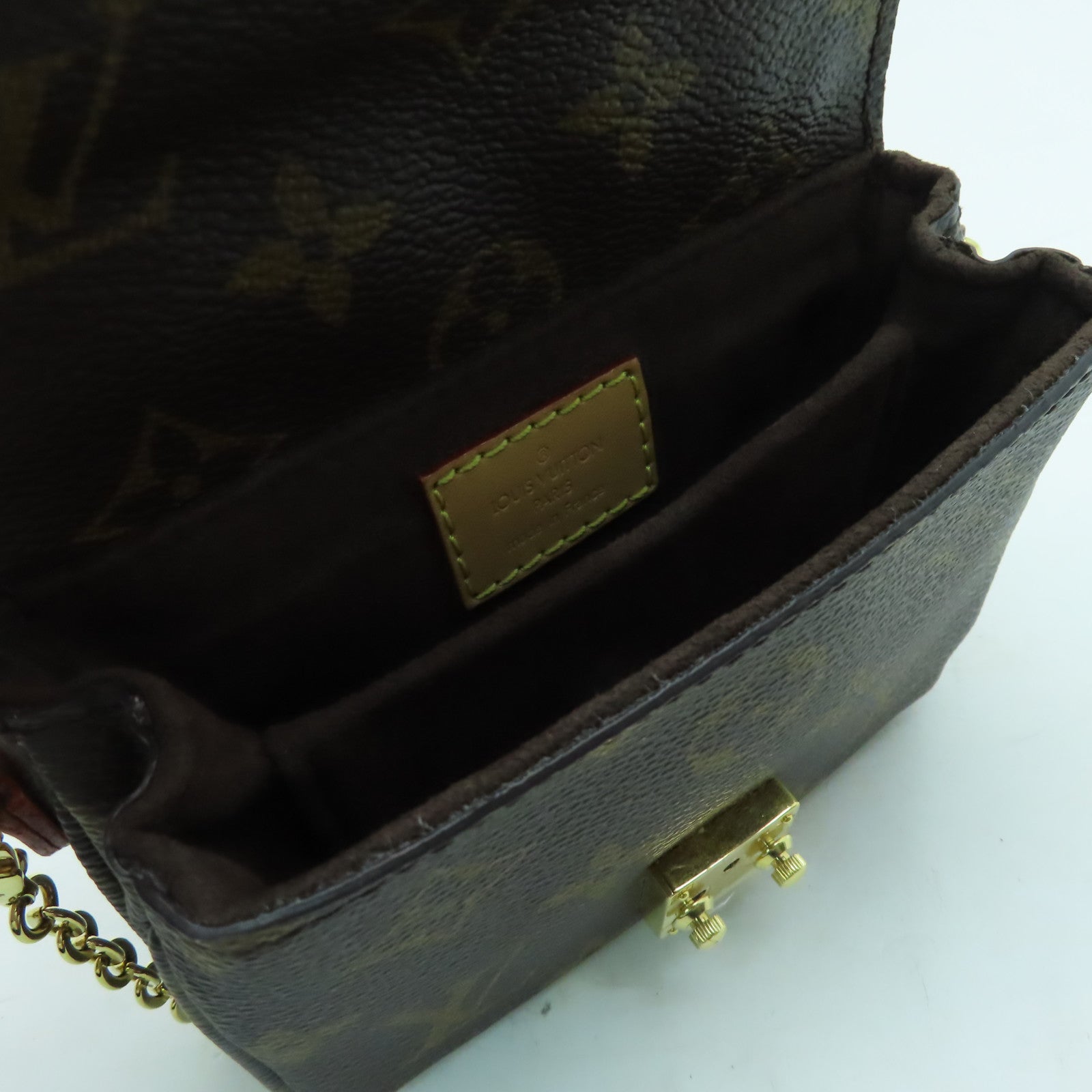LOUIS VUITTON 【激減優惠】Monogram Micro Metis金扣手挽肩背兩用袋啡色