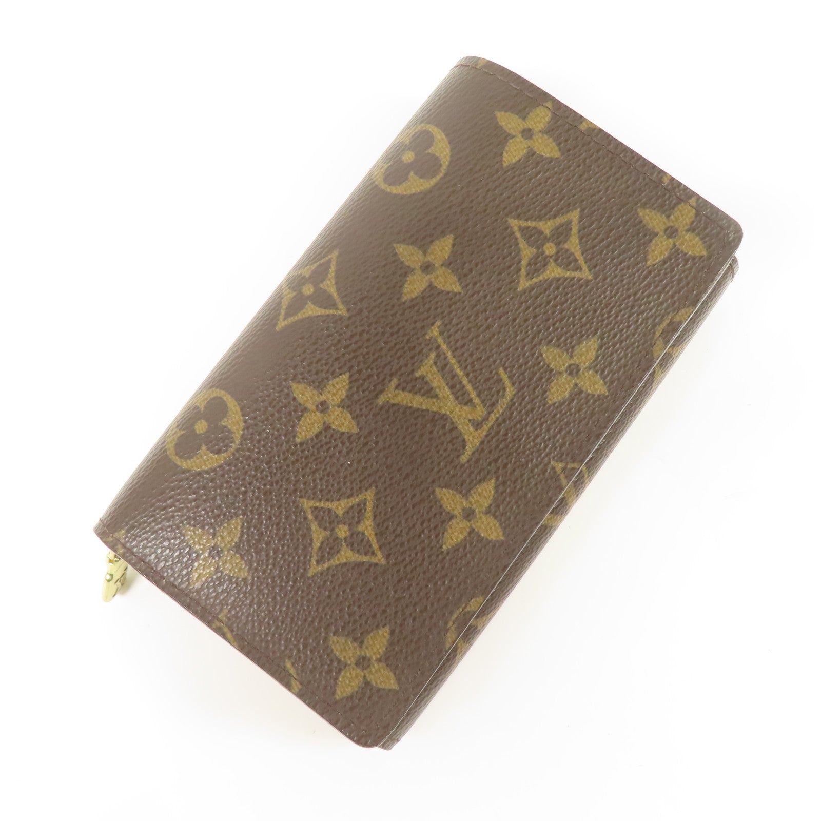 LOUIS VUITTON Monogram Porte Monnaie Tresor金扣錢包