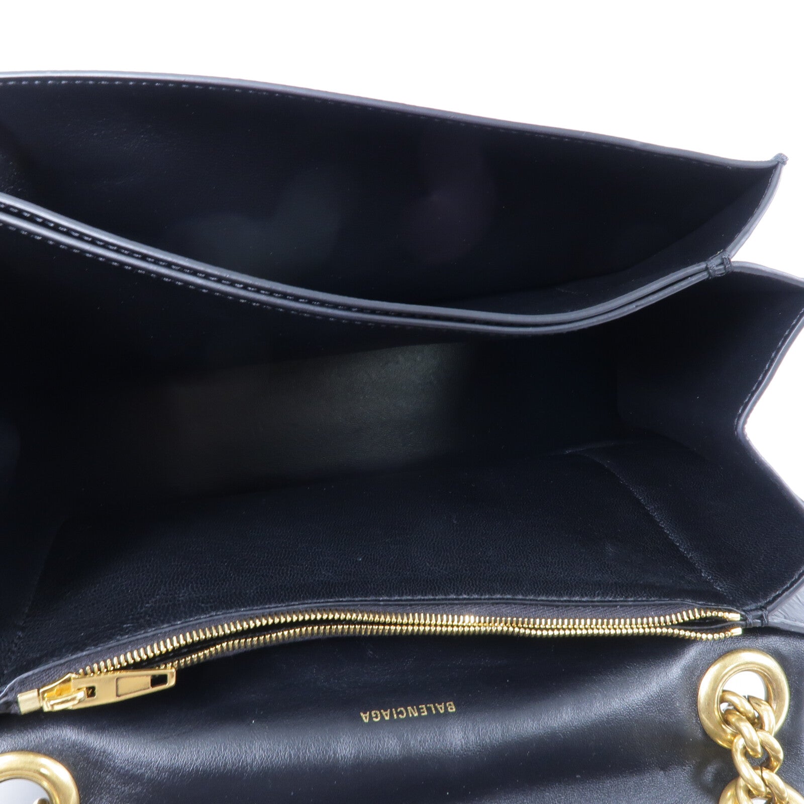 BALENCIAGA 牛皮皮革Crush Mrdium鏈帶肩背袋