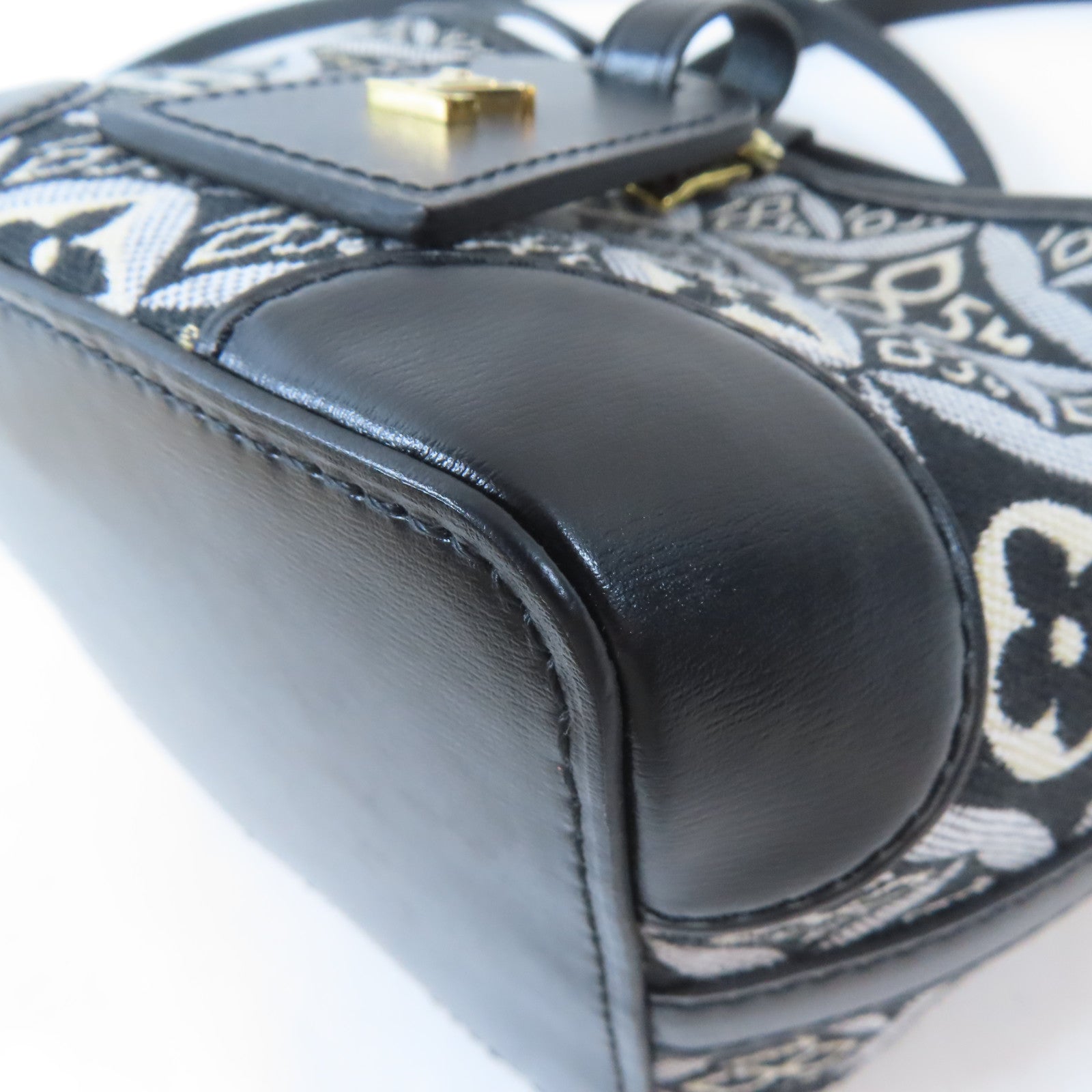 LOUIS VUITTON Monogram Jacquard Since 1854 Noe Purse金扣肩背袋黑色