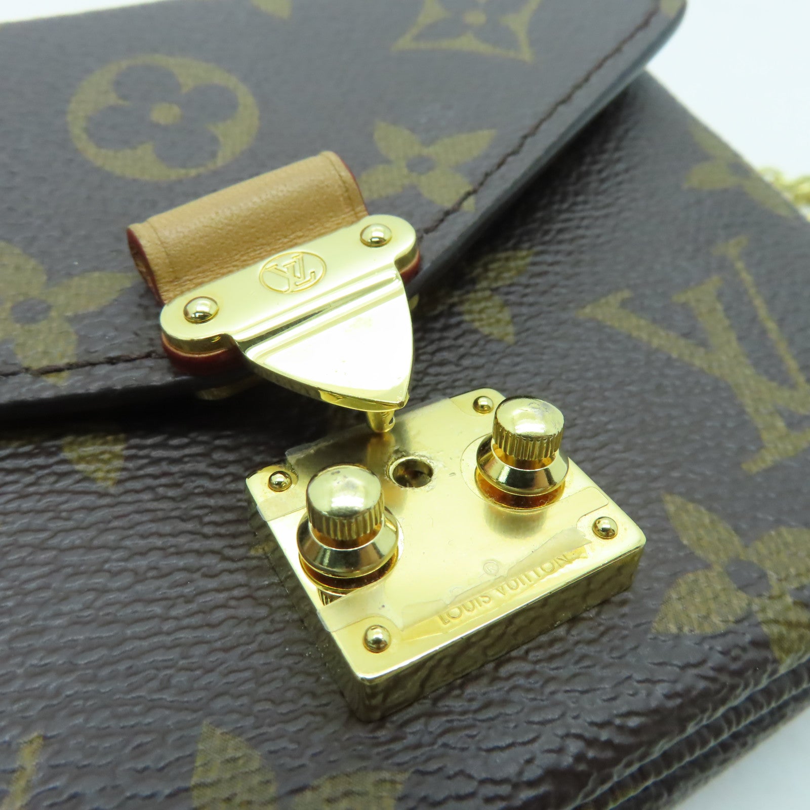 LOUIS VUITTON 【激減優惠】Monogram Micro Metis金扣手挽肩背兩用袋啡色