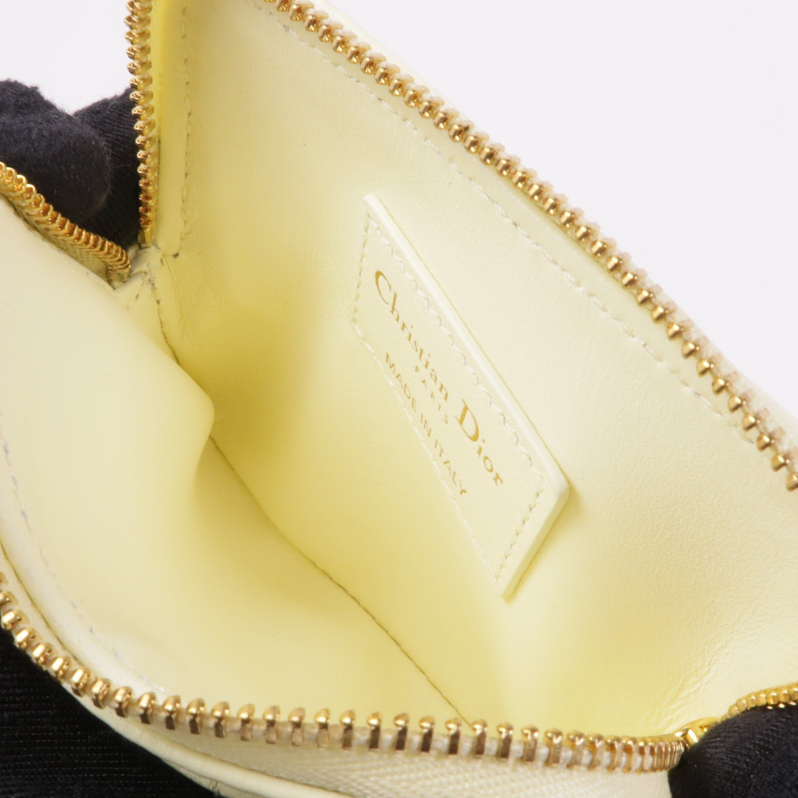 Dior 牛皮皮革Caro Lavender金扣零錢包