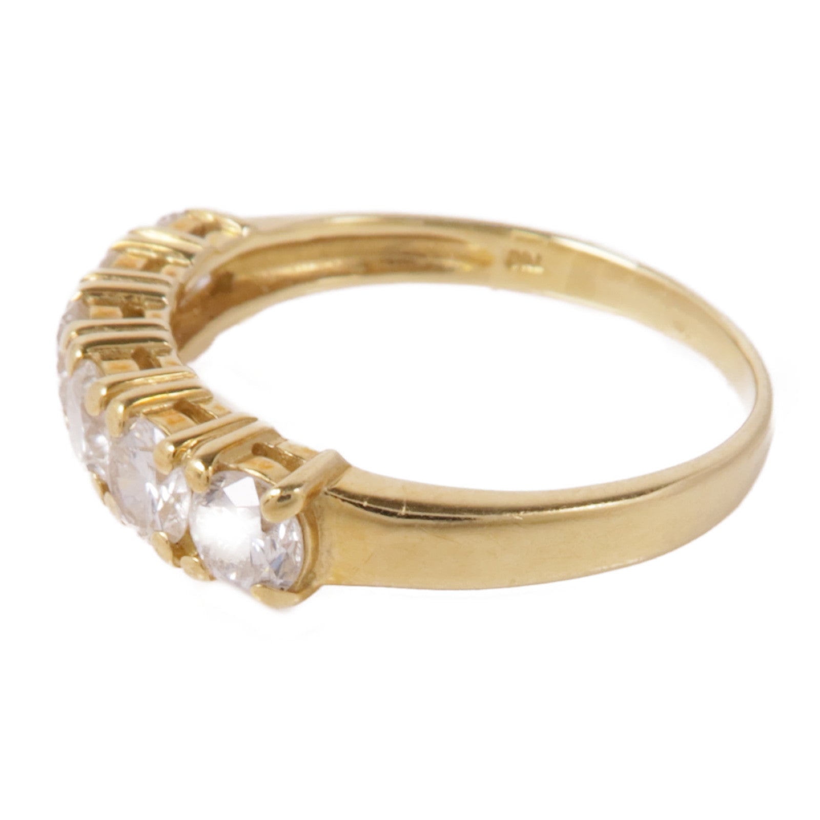 JEWELRY 【激減優惠】18K黃金Diamond Ring鑽石戒指US#5.5