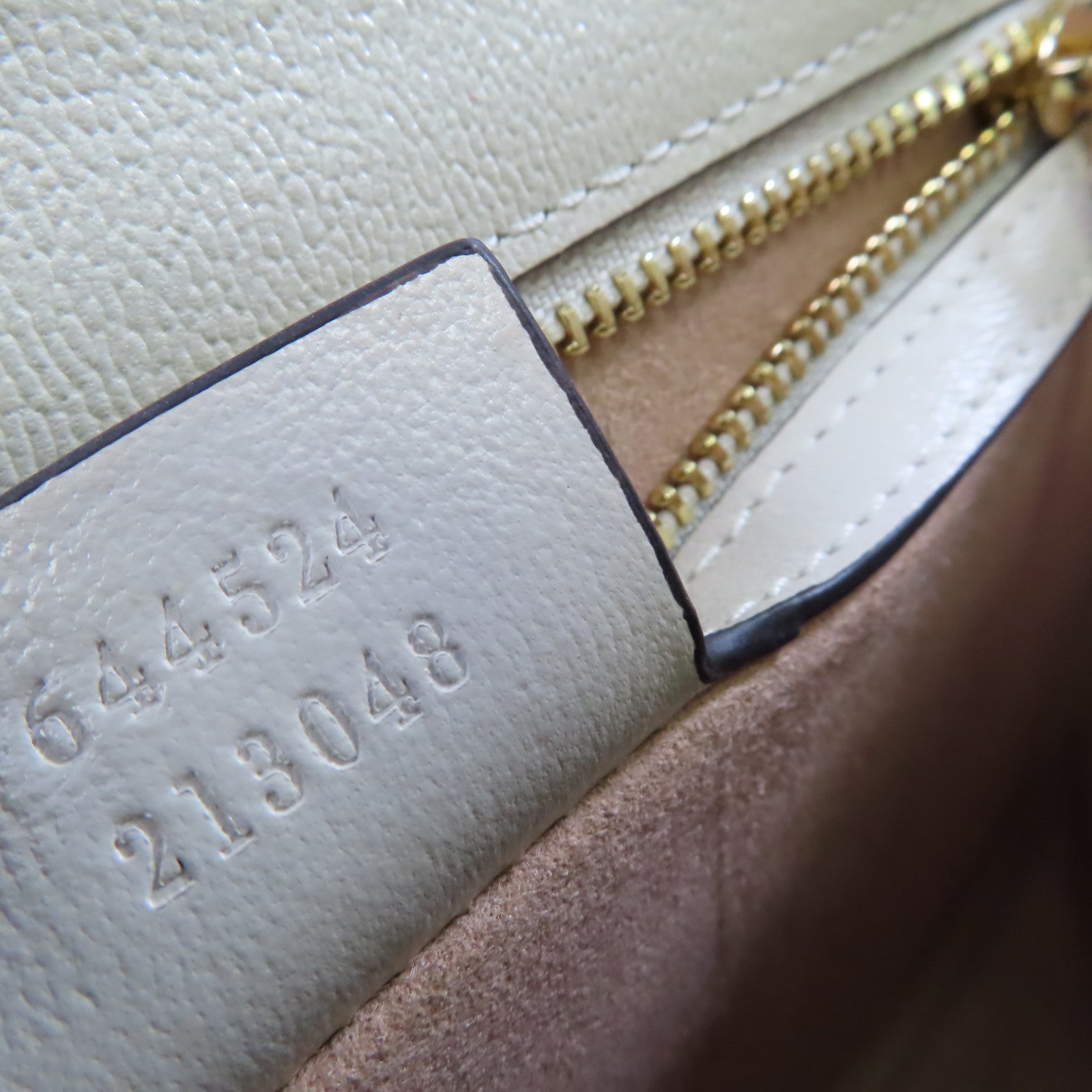 GUCCI GG Padlock Shoulder Bag Coated Canvas Calfskin Leather 644524 White Yellow