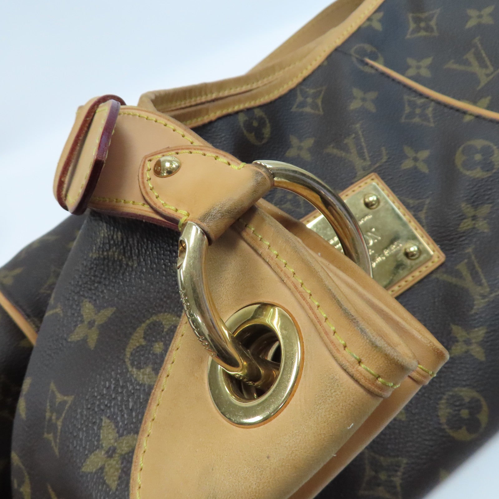 LOUIS VUITTON 【激減優惠】Monogram Galliera PM金扣肩背袋啡色