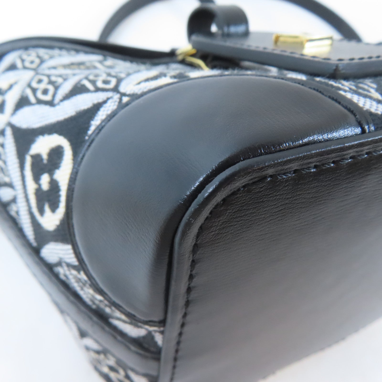 LOUIS VUITTON Monogram Jacquard Since 1854 Noe Purse金扣肩背袋黑色