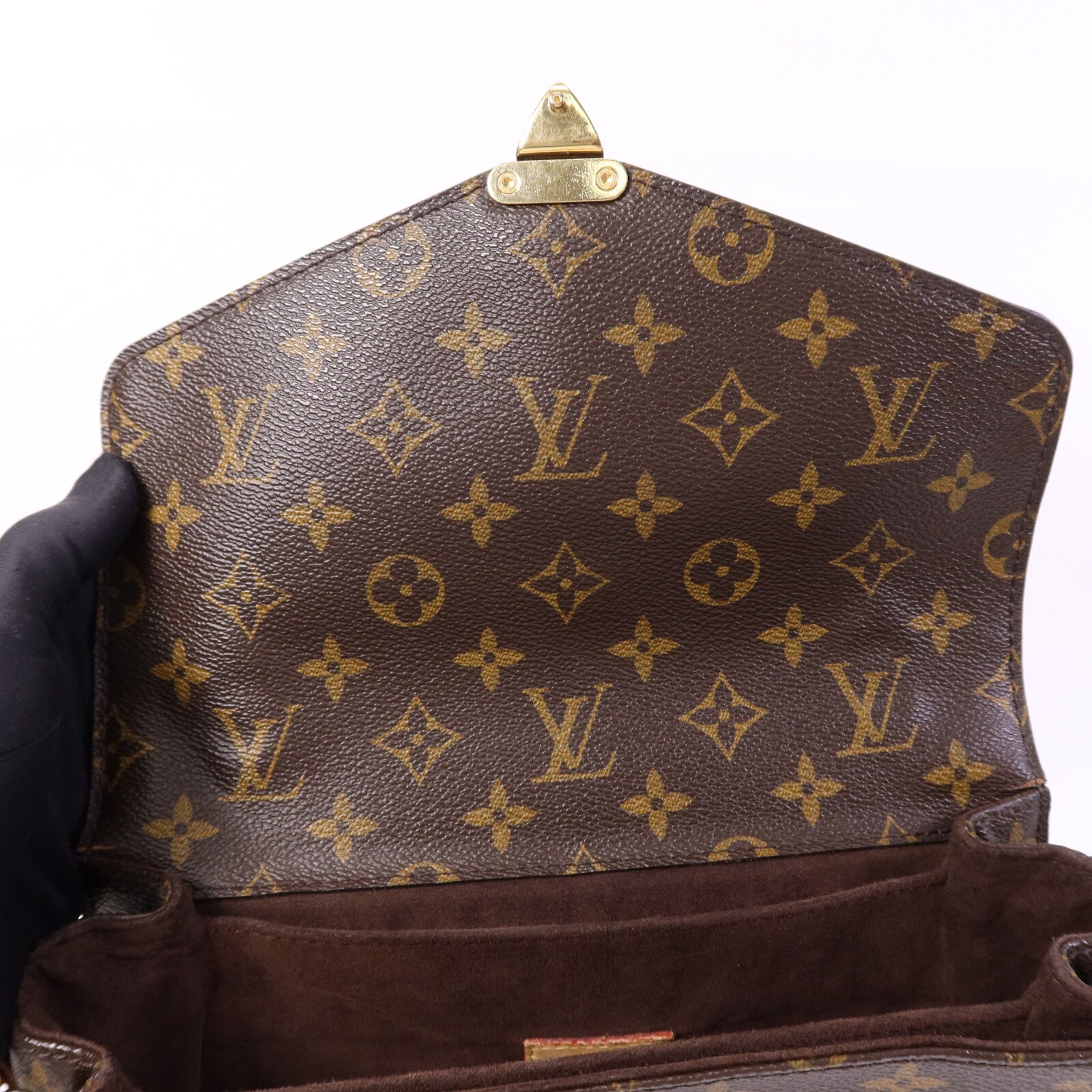 LOUIS VUITTON Monogram Pochette Metis MM金扣手挽肩背兩用袋
