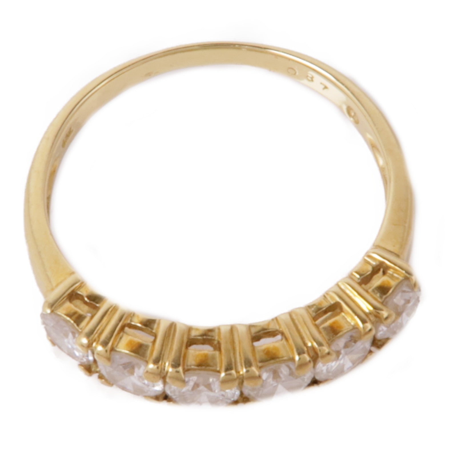 JEWELRY 【激減優惠】18K黃金Diamond Ring鑽石戒指US#5.5