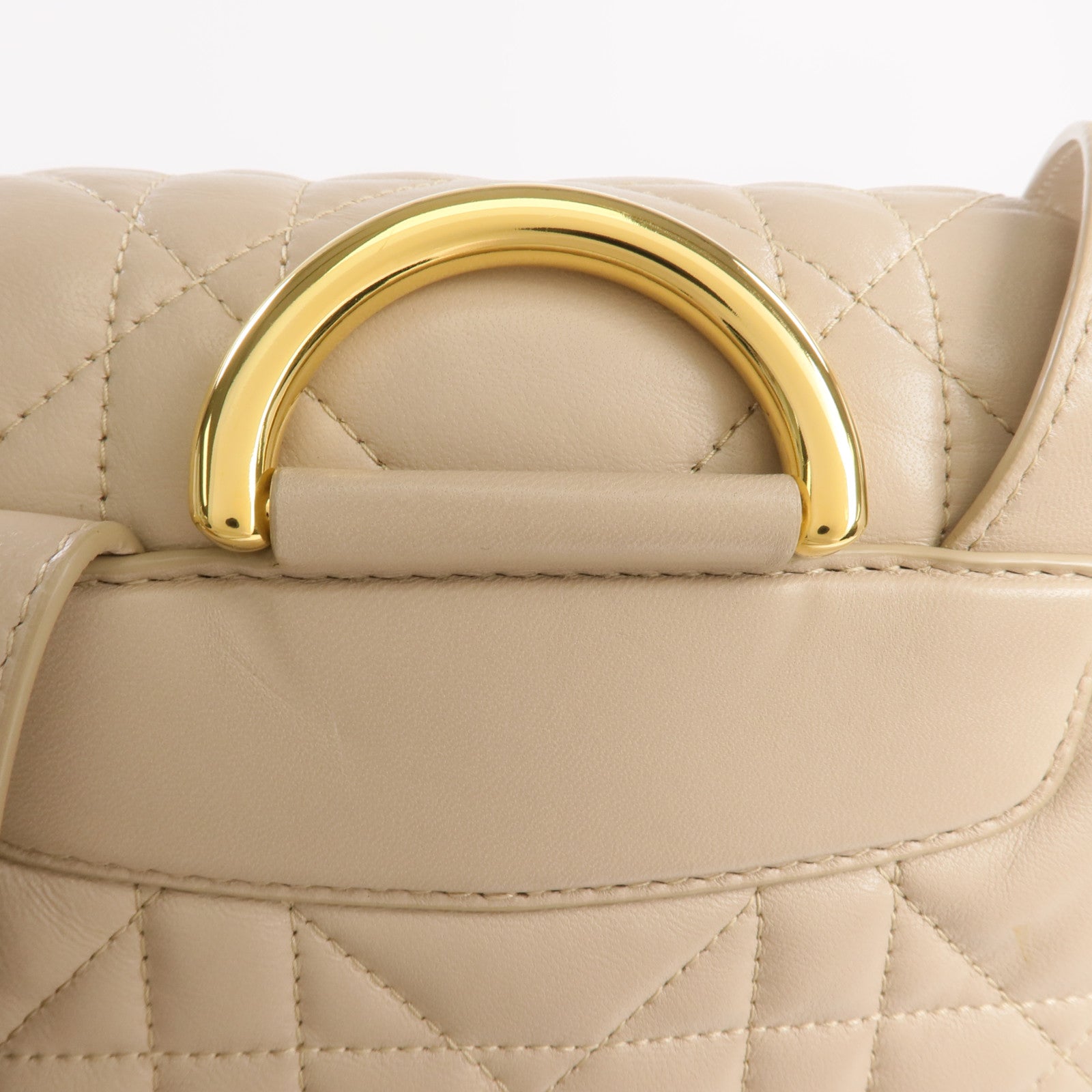Dior 羊皮皮革Caro Backpack金扣背包