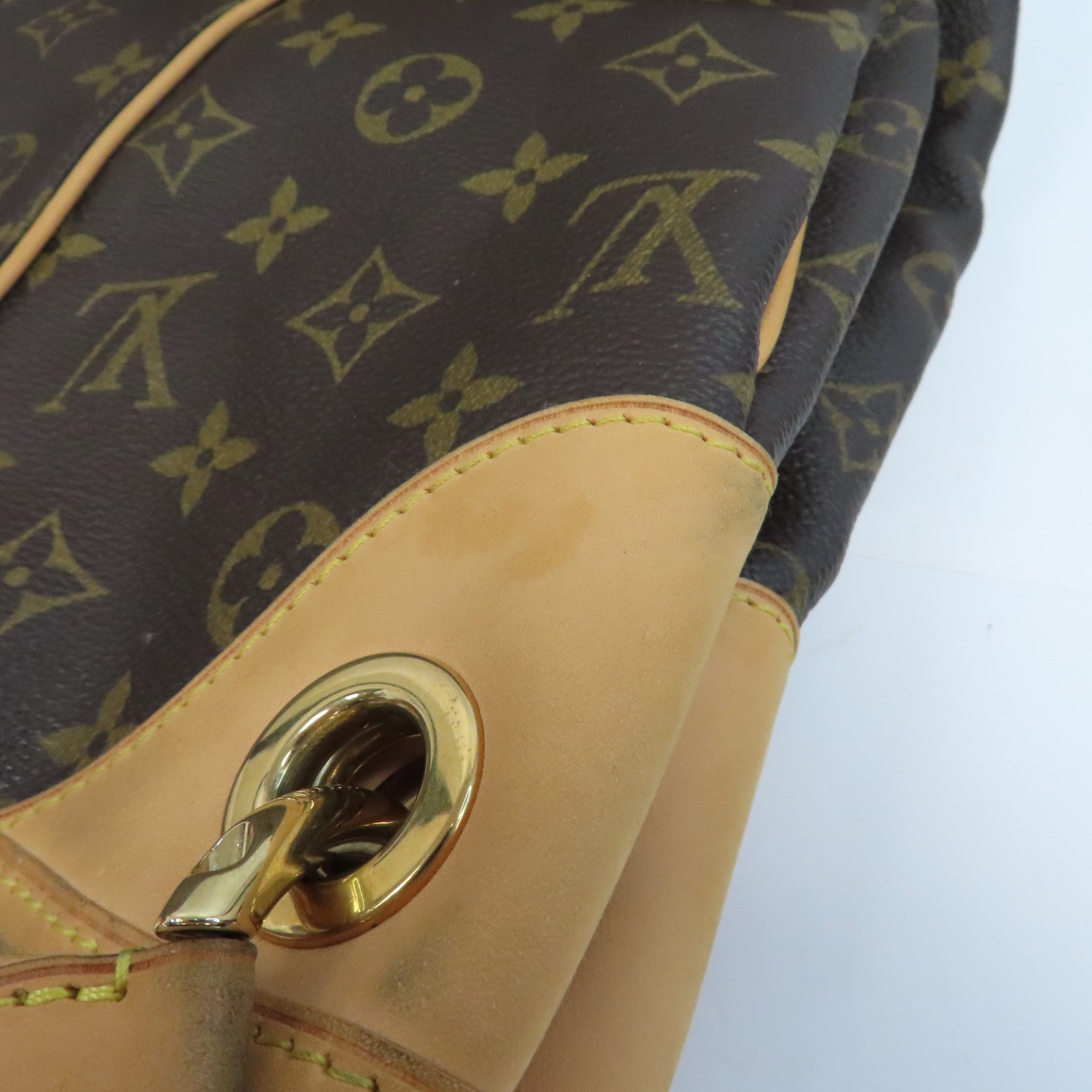 LOUIS VUITTON 【激減優惠】Monogram Galliera PM金扣肩背袋啡色