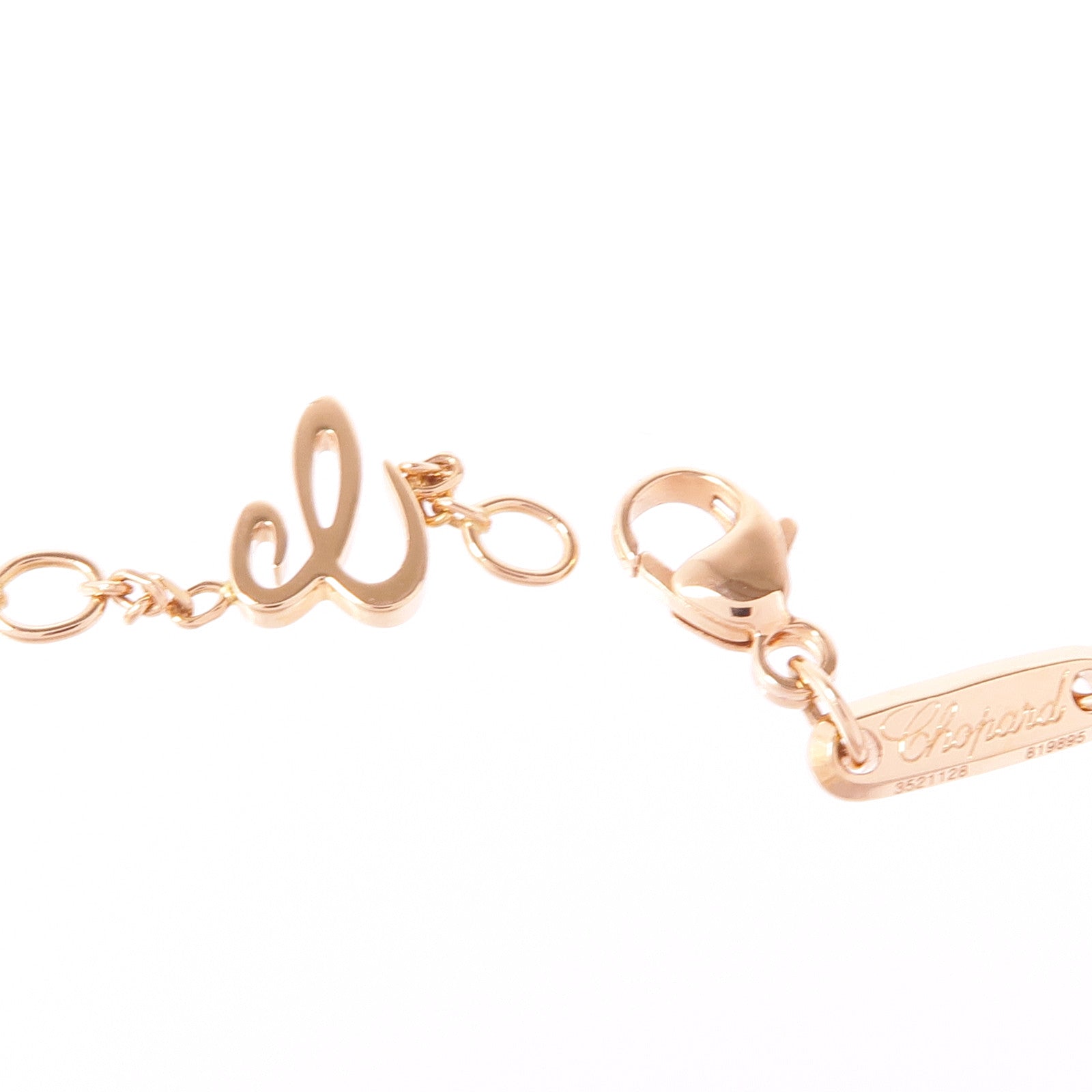 Chopard 18K玫瑰金/白金Ice Cube Pure Two-Tone項鍊