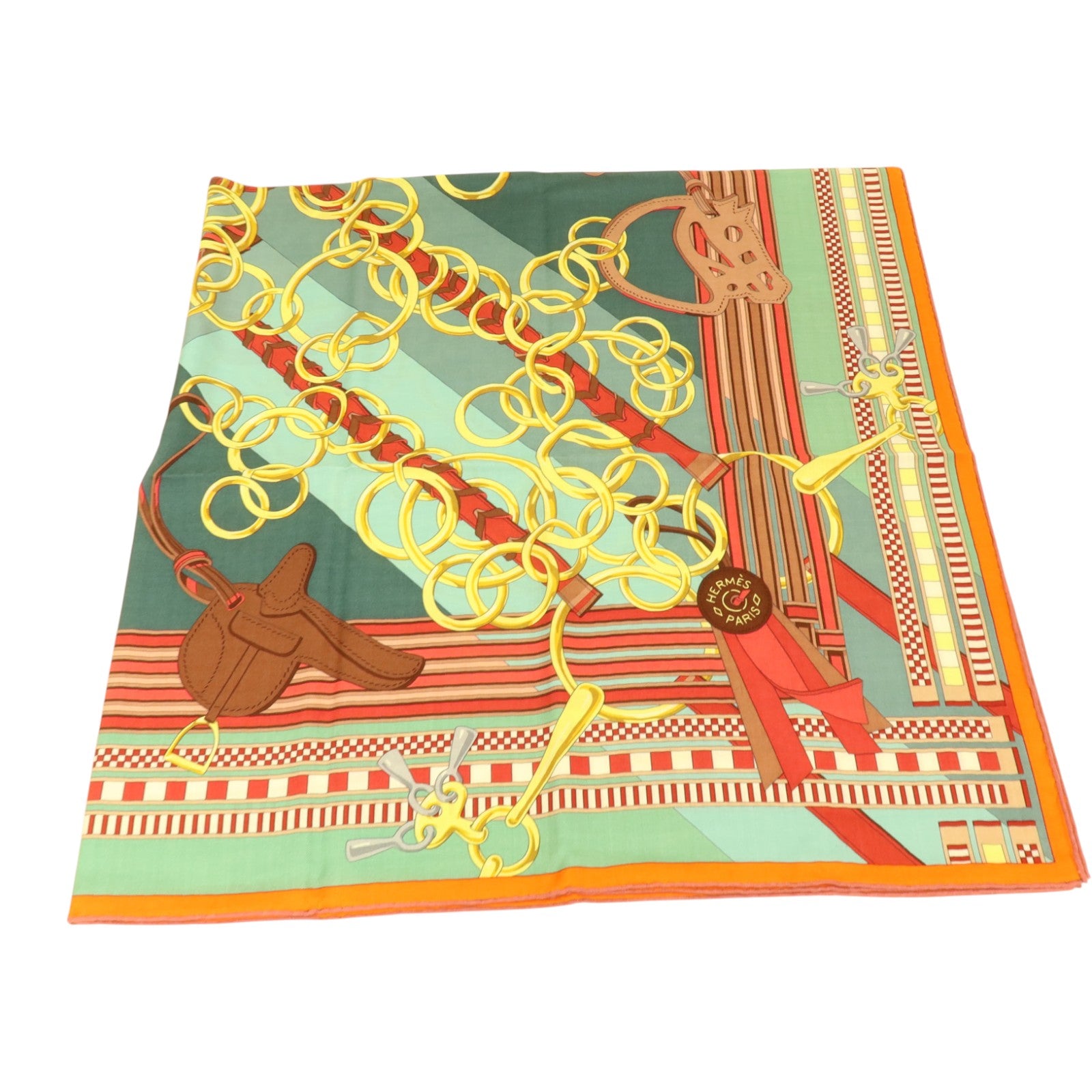 HERMES 羊絨/絲質Scarf 140X140cm絲巾