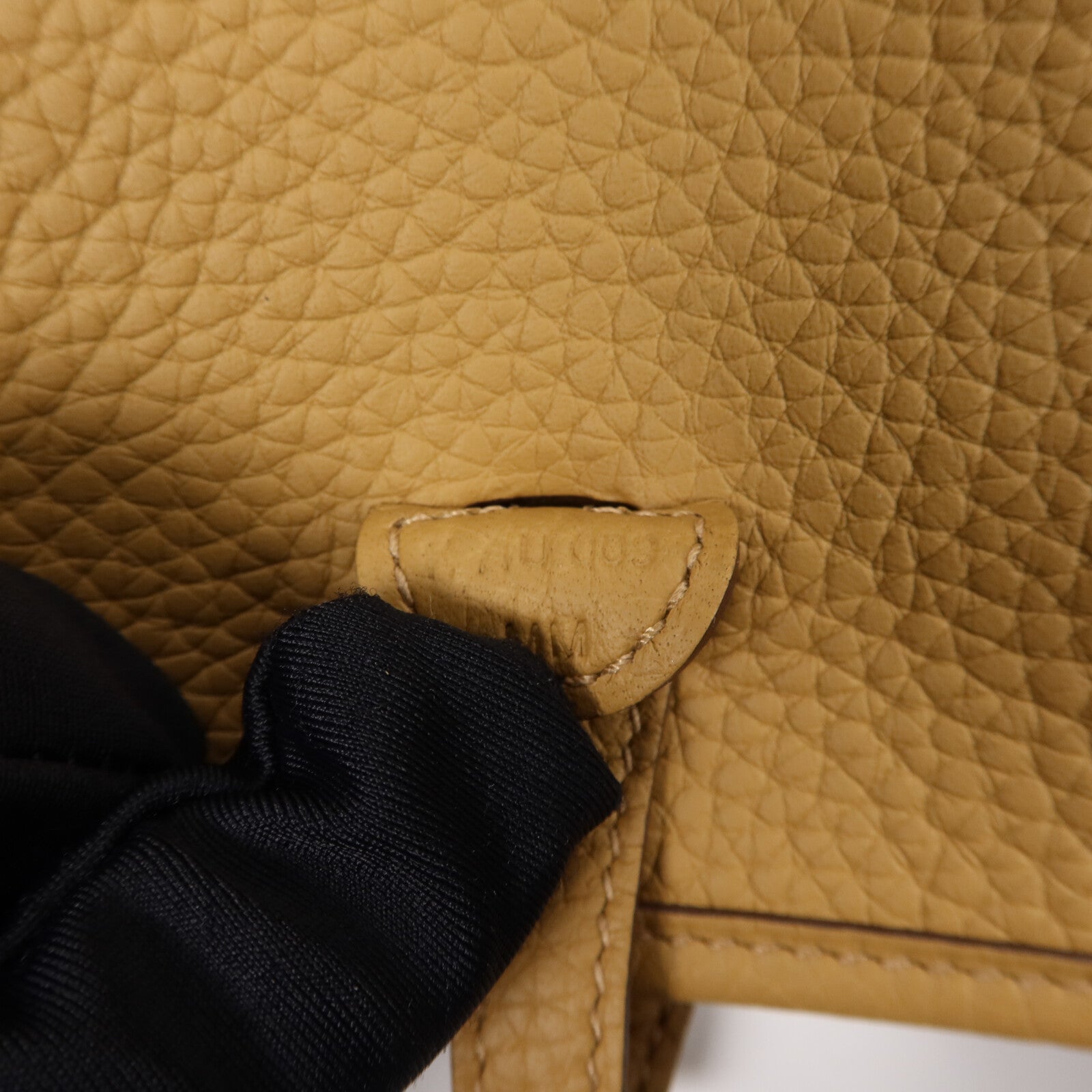 HERMES Clemence皮革Evelyne TPM肩背袋Biscuit