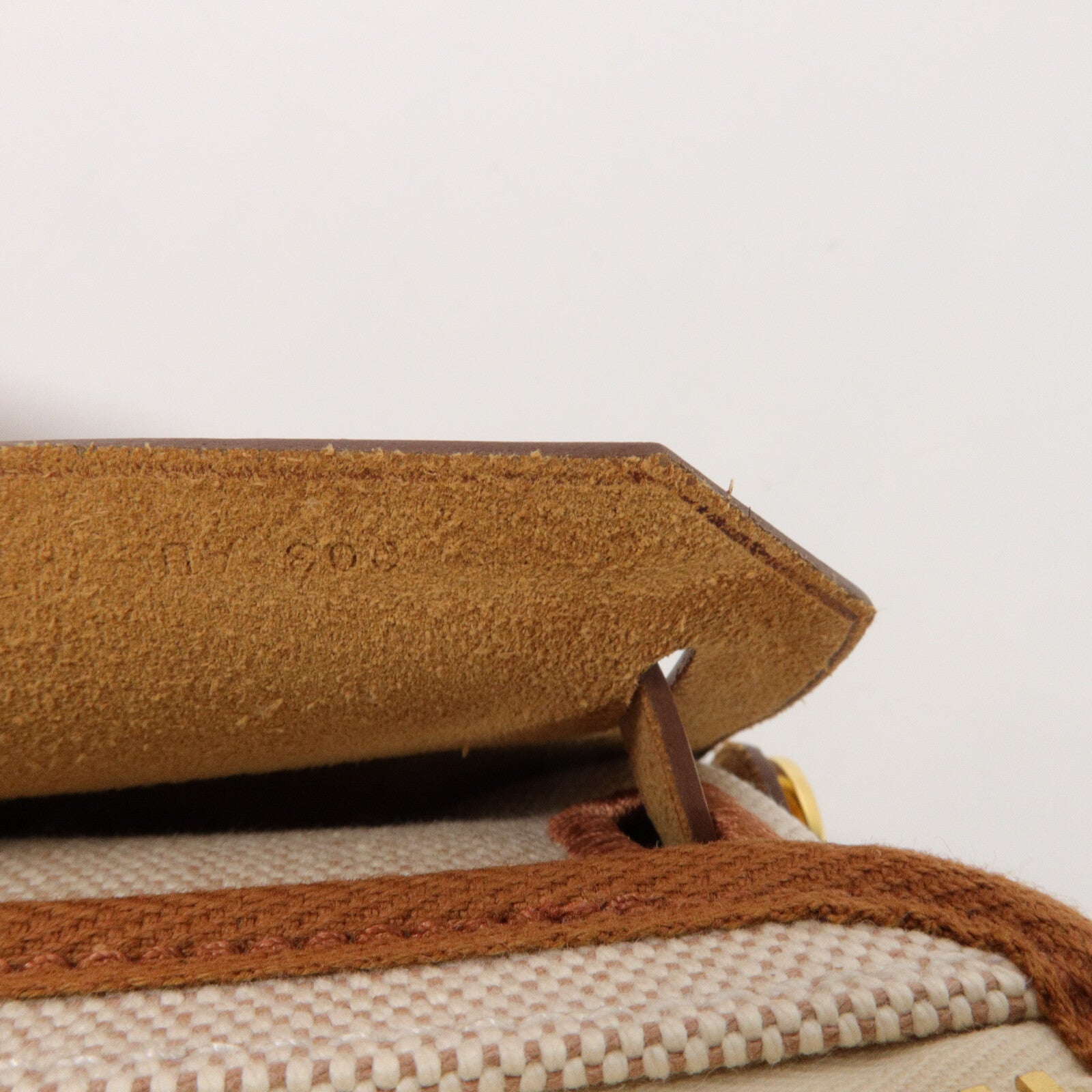 HERMES 帆布Mini Herbag肩背袋Gold