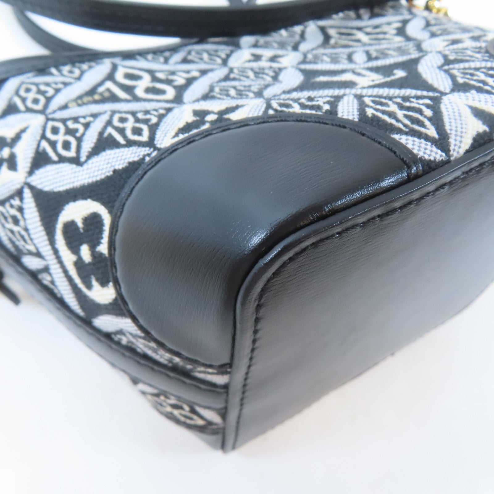 LOUIS VUITTON Monogram Jacquard Since 1854 Noe Purse金扣肩背袋黑色