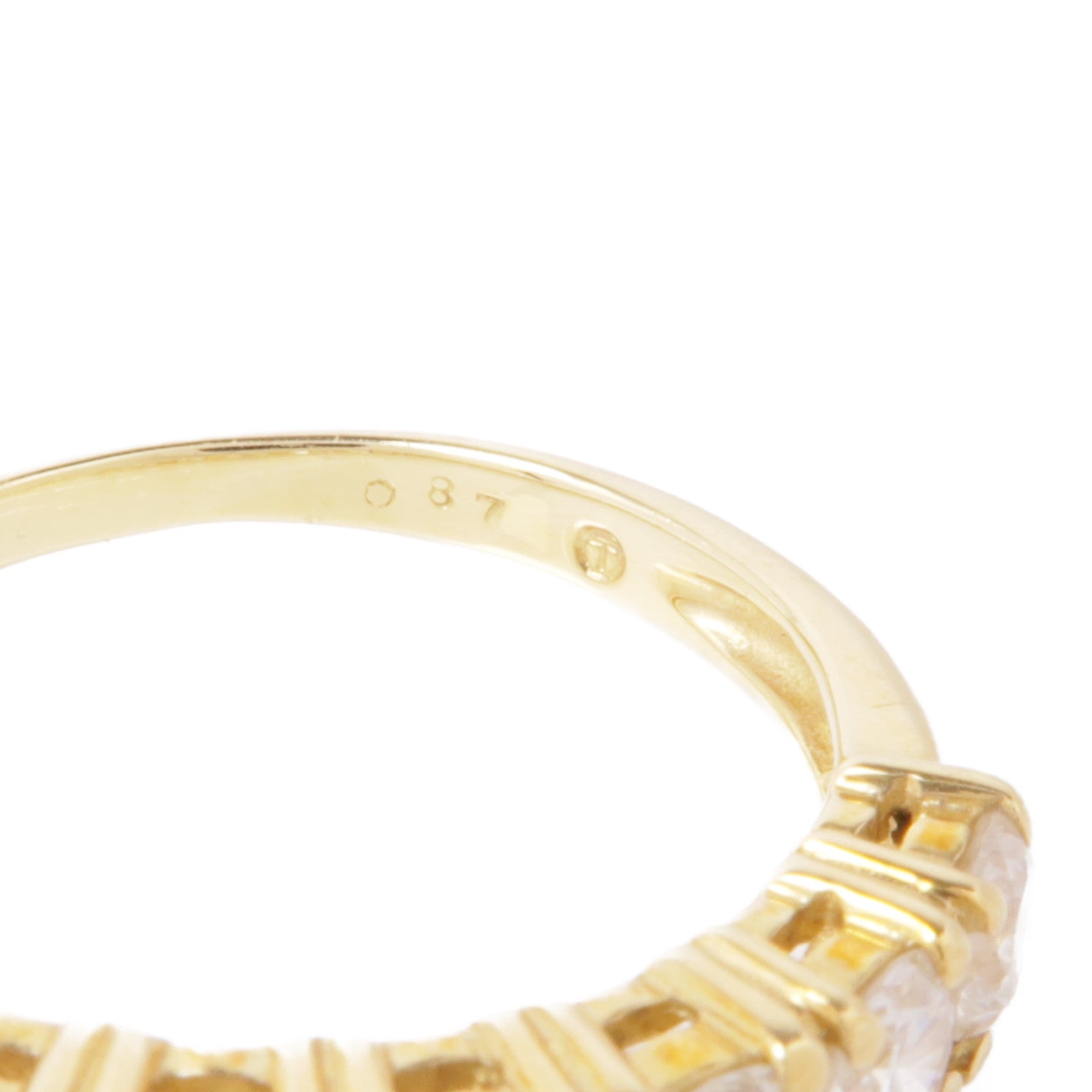 JEWELRY 【激減優惠】18K黃金Diamond Ring鑽石戒指US#5.5