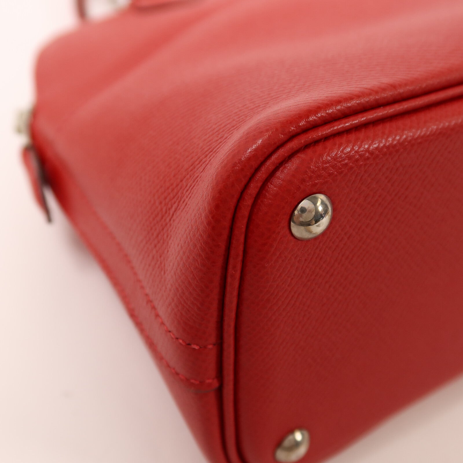 HERMES 【激減優惠】Epsom皮革Bolide 27銀扣手挽袋Rouge Casaque