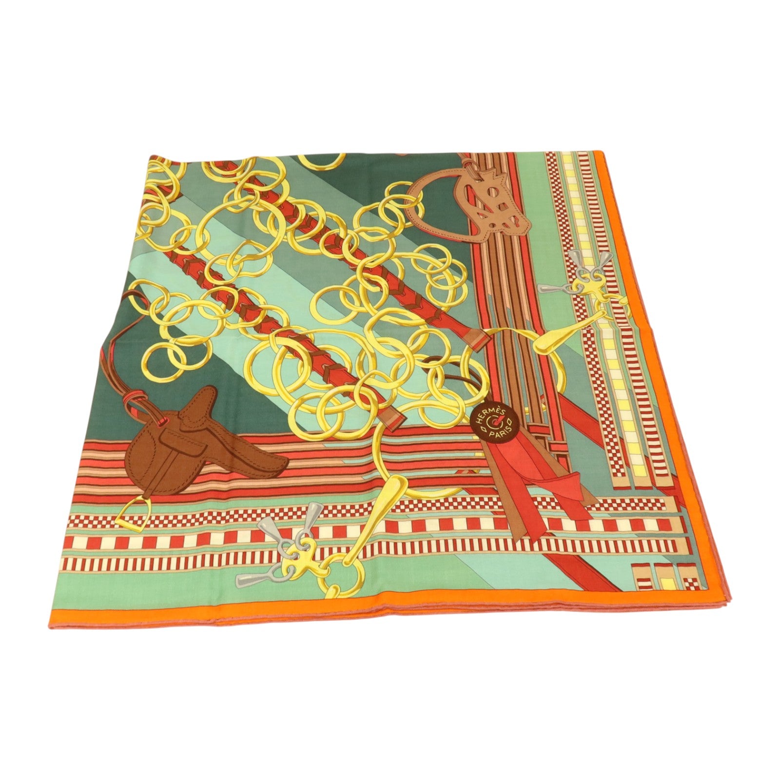 HERMES 羊絨/絲質Scarf 140X140cm絲巾