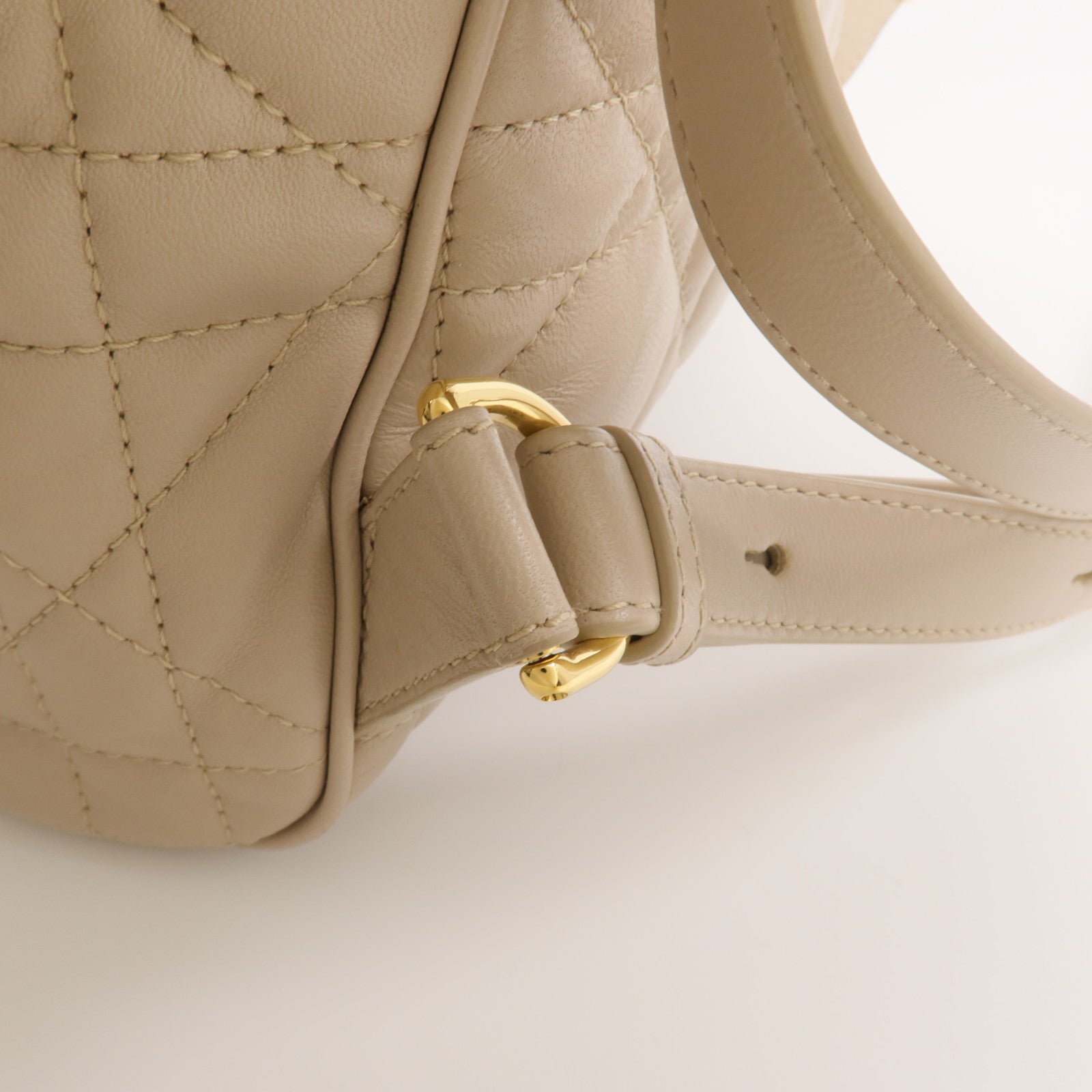 Dior 羊皮皮革Caro Backpack金扣背包