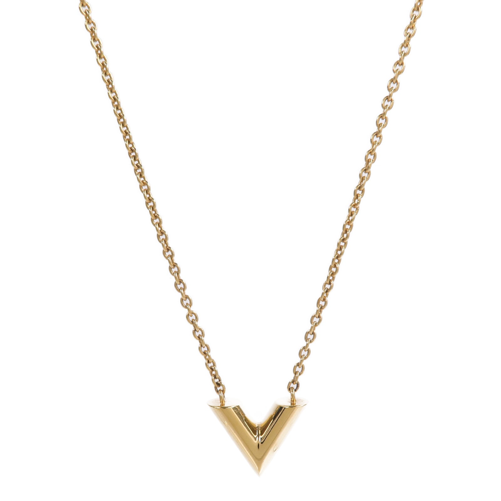 LOUIS VUITTON 金屬Essential V Necklace項鍊