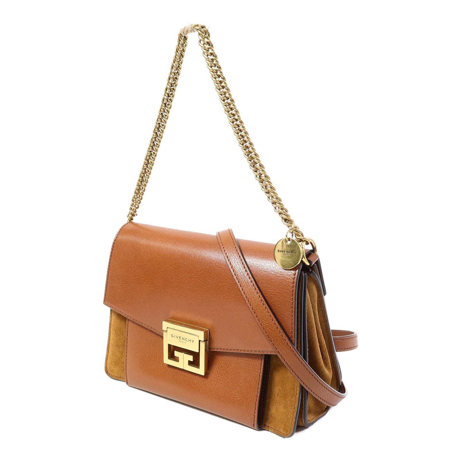 GIVENCHY 山羊皮皮革GV3 Crossbody Small手挽肩背兩用袋