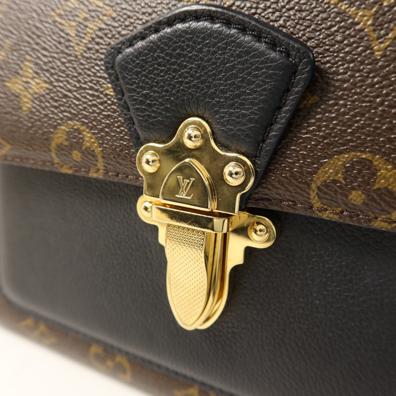 LOUIS VUITTON Monogram Victoire金扣鏈帶肩背袋