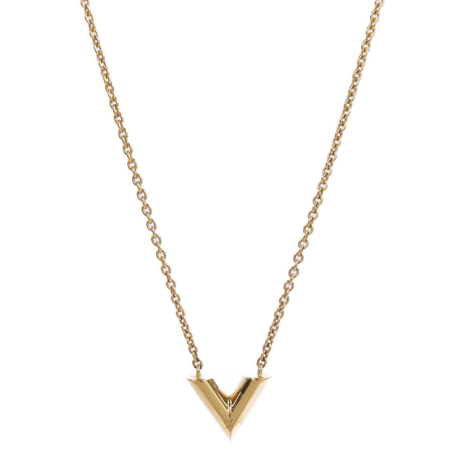 LOUIS VUITTON 金屬Essential V Necklace項鍊