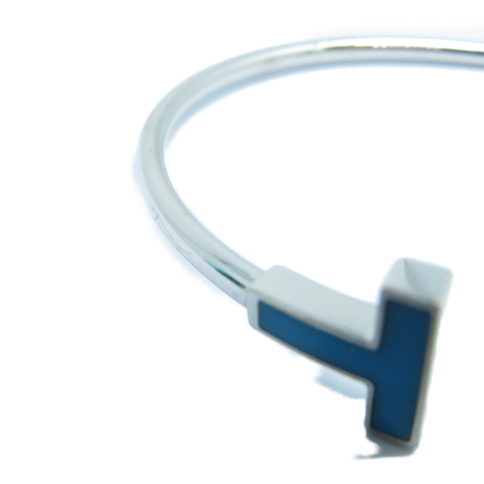 TIFFANY＆CO 【激減優惠】18K白金Turquoise Wire Bracelet手鐲藍色/銀色