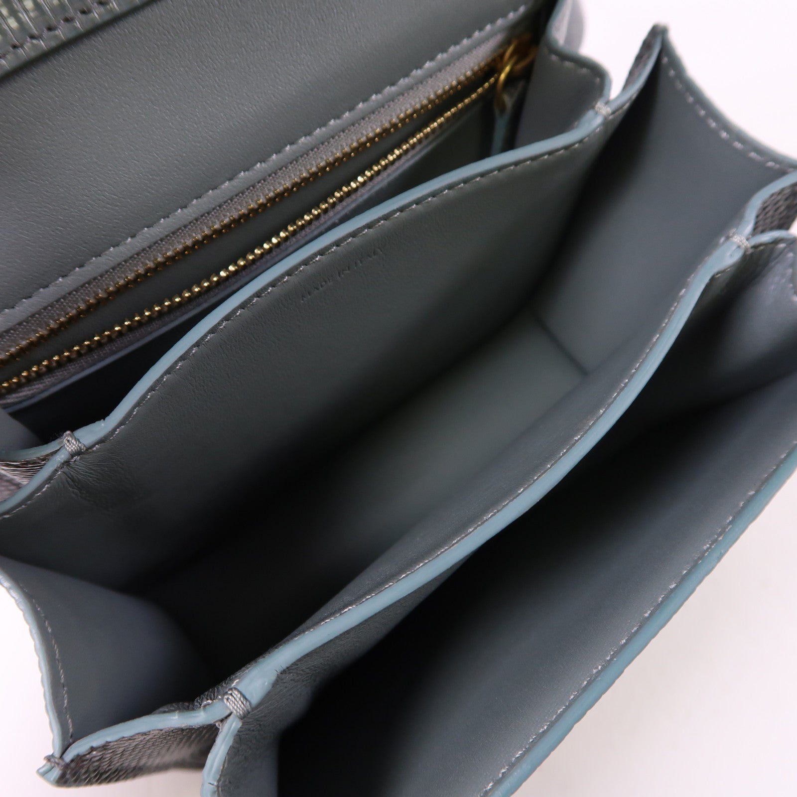 CELINE 蜥蝪皮革Teen Classic Box金扣肩背袋