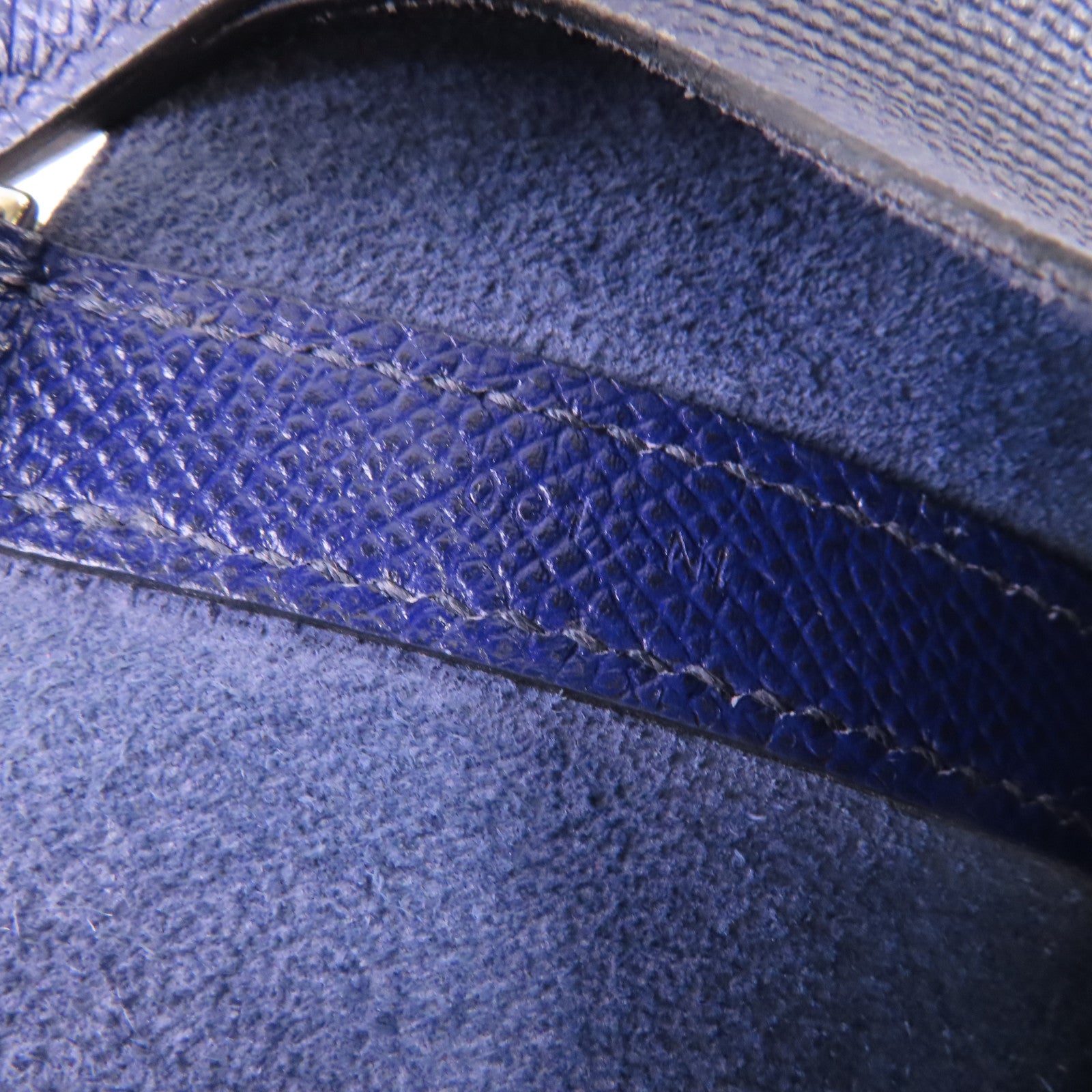 HERMES Epsom皮革Picotin PM Tote Bag銀扣手挽袋藍色