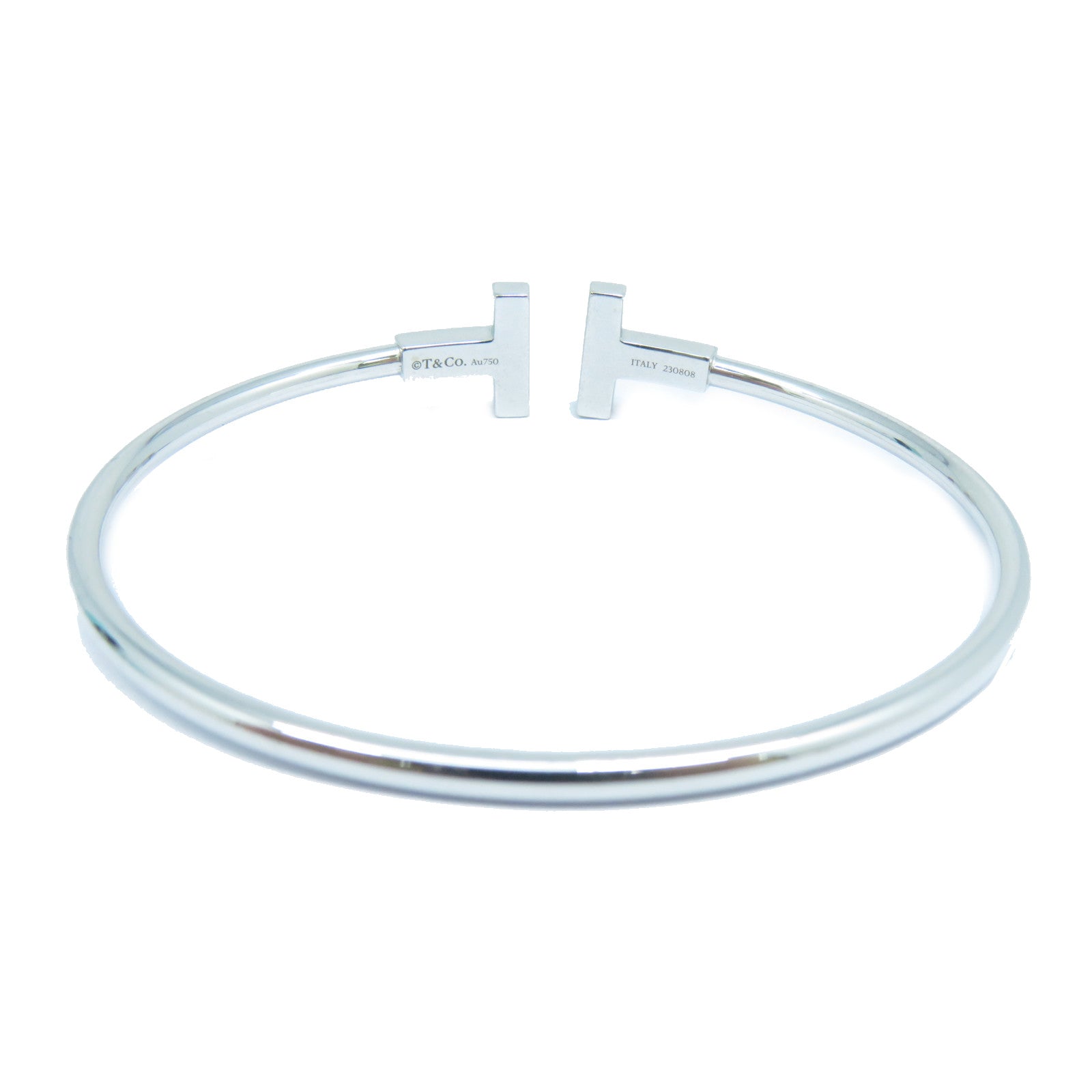 TIFFANY＆CO 【激減優惠】18K白金Turquoise Wire Bracelet手鐲藍色/銀色