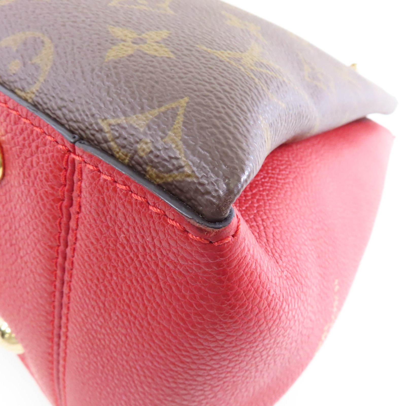 LOUIS VUITTON Monogram Surene MM金扣鏈帶肩背袋啡色