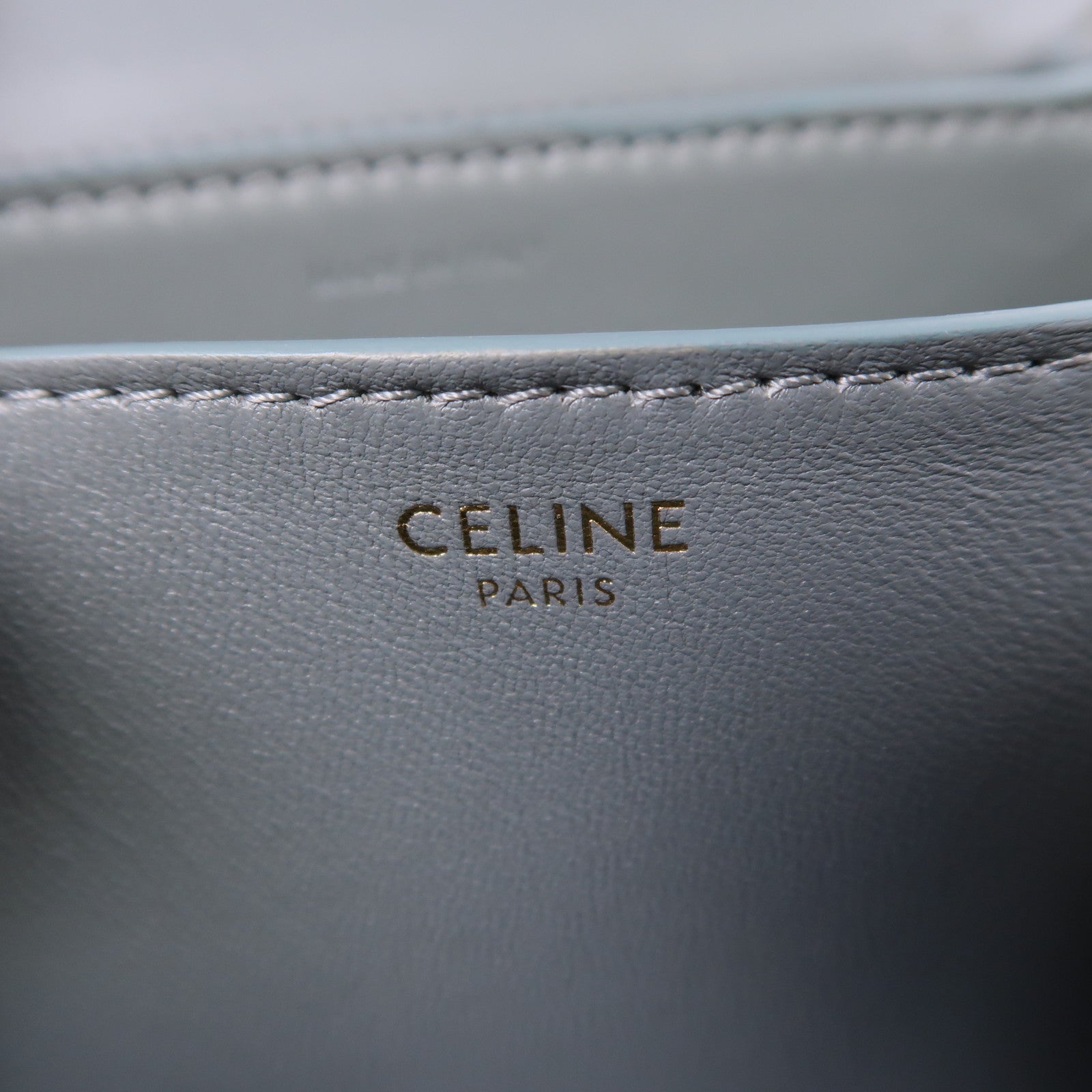 CELINE 蜥蝪皮革Teen Classic Box金扣肩背袋