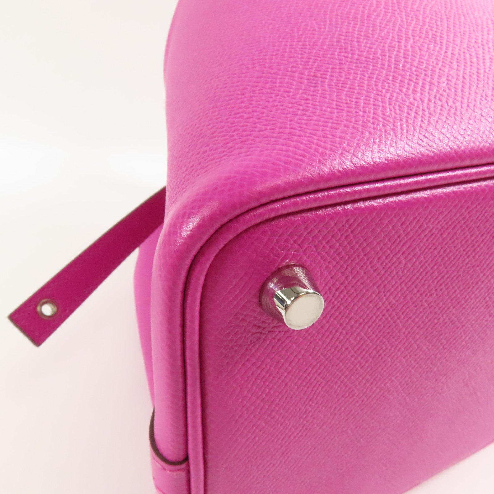 HERMES PHW Picotin 18 PM Handbag Epsom Leather Magnolia